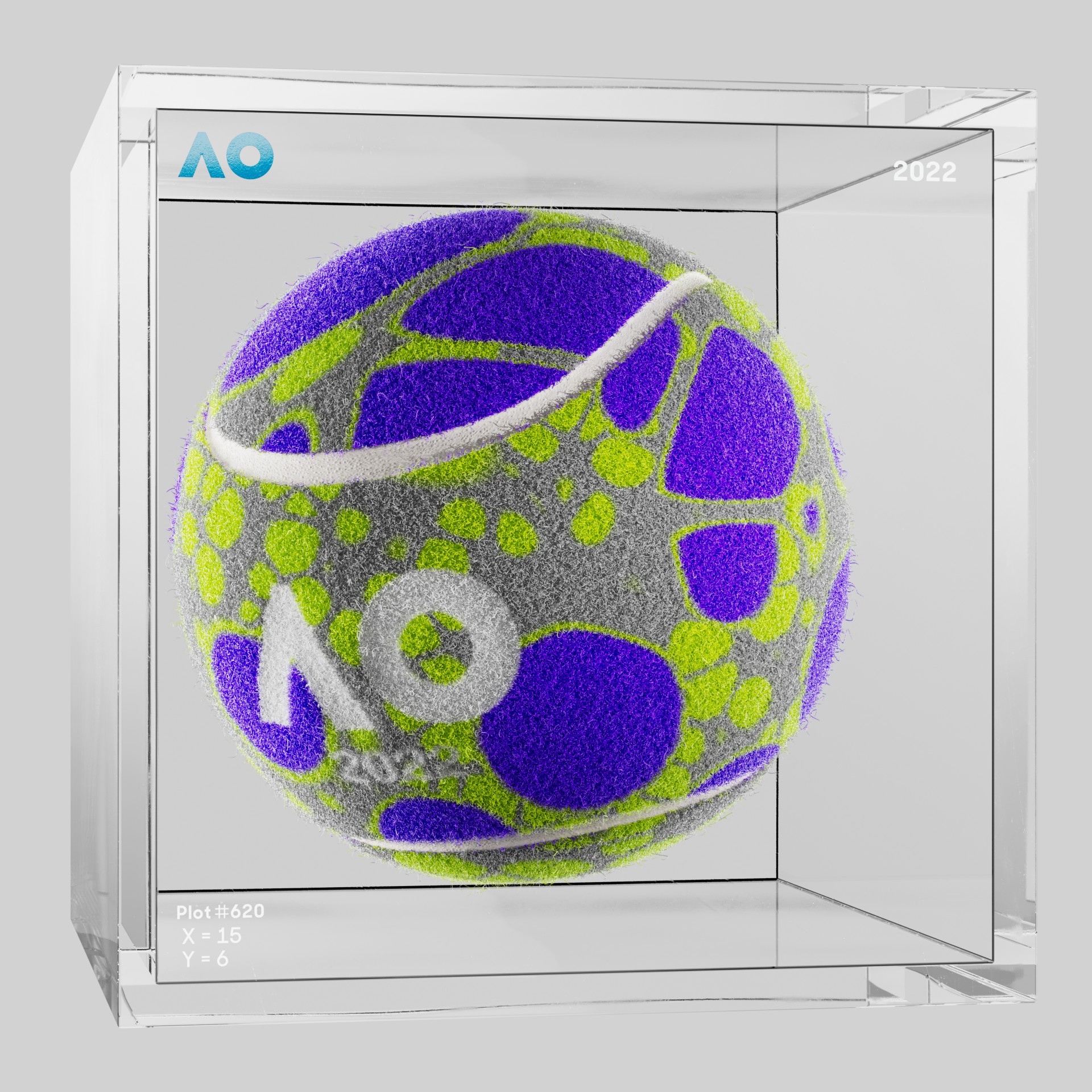 The Australian Open - The Australian Open Art Ball - AO Art Ball #5638 - NFT # 5638