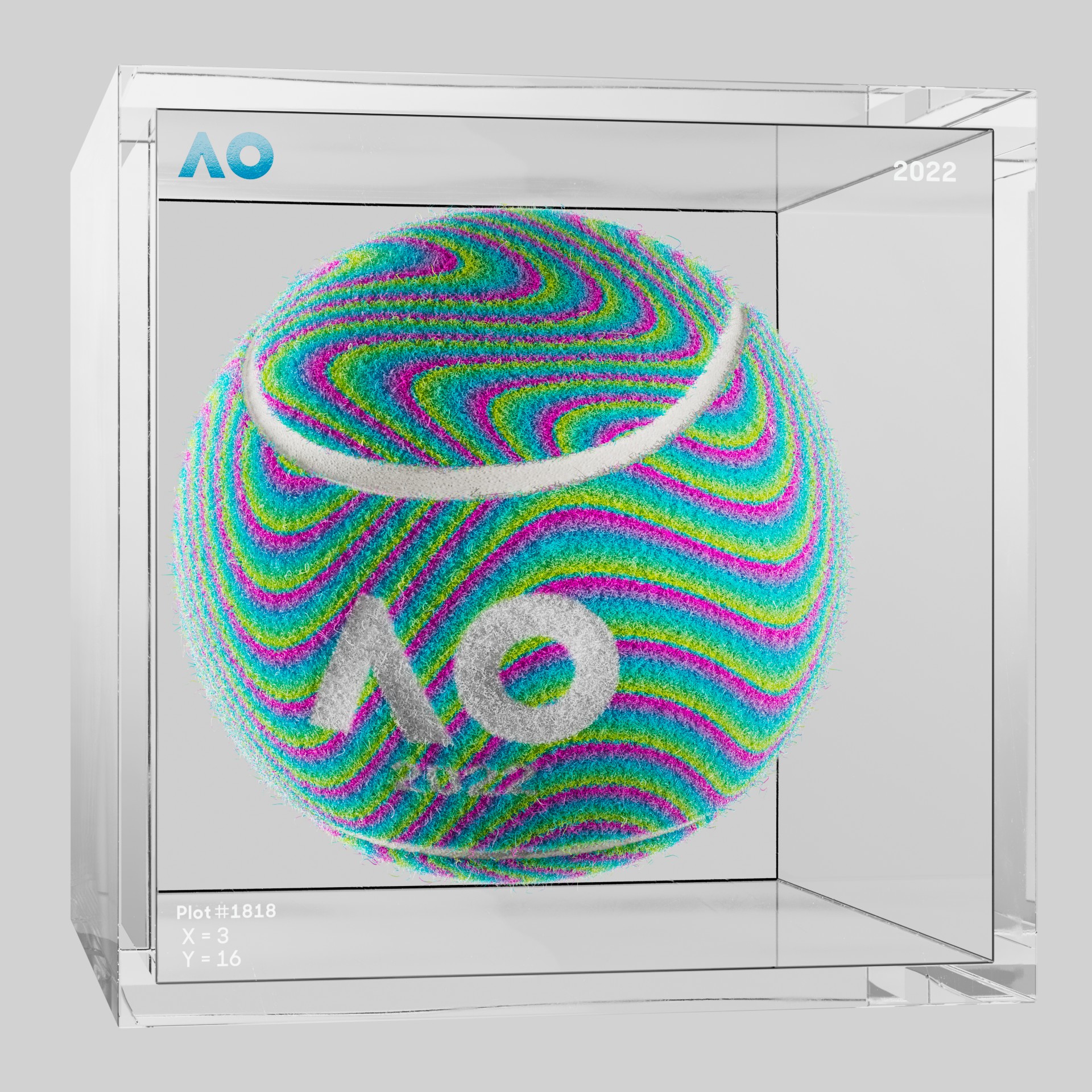 The Australian Open - The Australian Open Art Ball - AO Art Ball #5640 - NFT # 5640