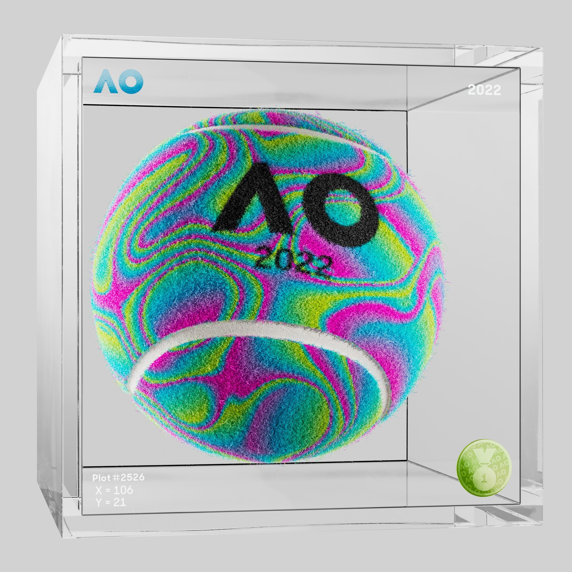 The Australian Open - The Australian Open Art Ball - AO Art Ball #5642 - NFT # 5642