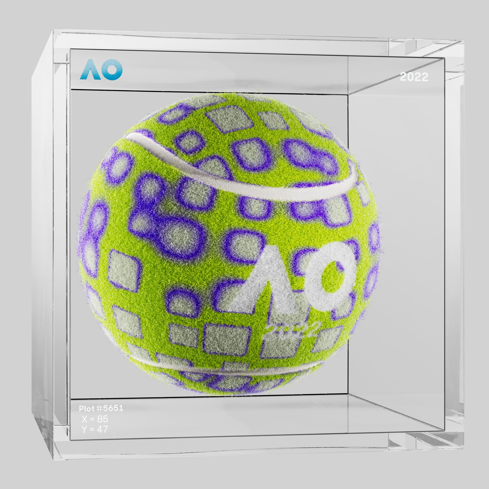 The Australian Open - The Australian Open Art Ball - AO Art Ball #5643 - NFT # 5643