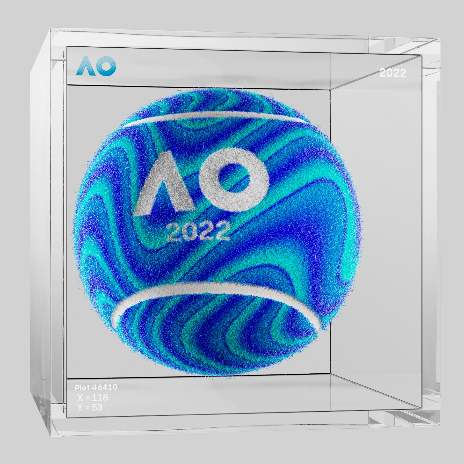 The Australian Open - The Australian Open Art Ball - AO Art Ball #5644 - NFT # 5644