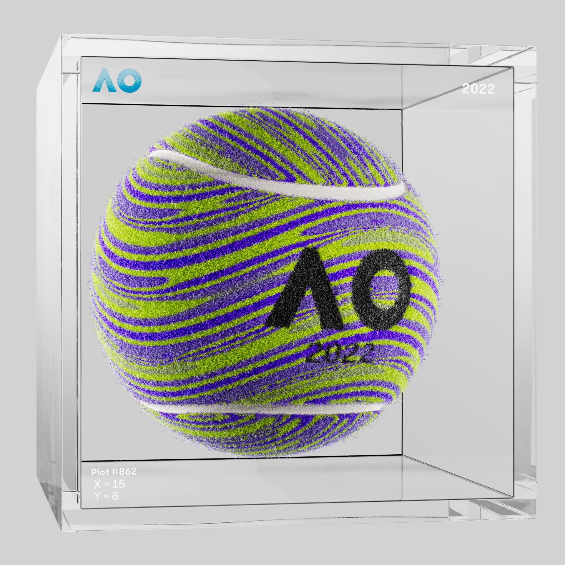 The Australian Open - The Australian Open Art Ball - AO Art Ball #5645 - NFT # 5645