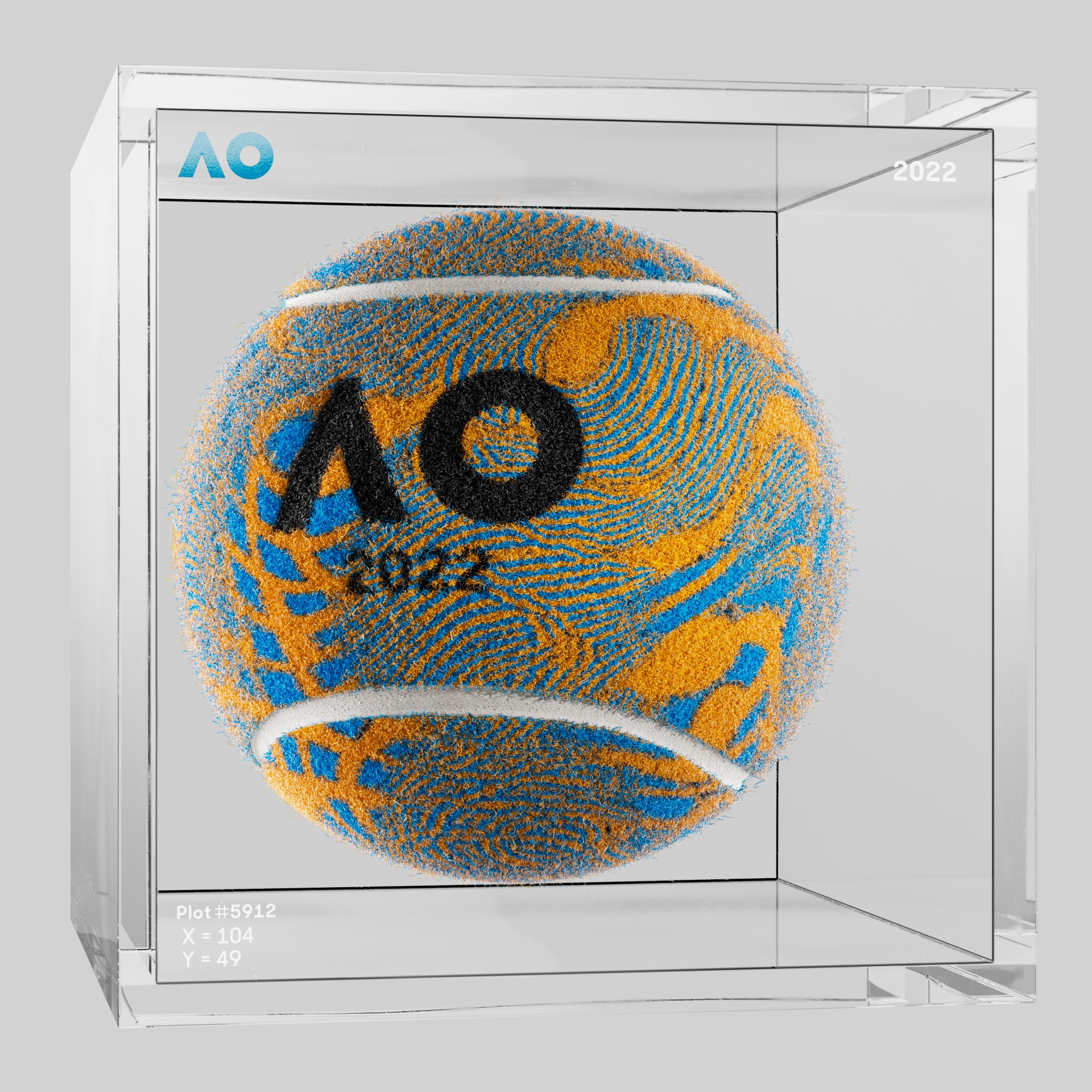 The Australian Open - The Australian Open Art Ball - AO Art Ball #5646 - NFT # 5646