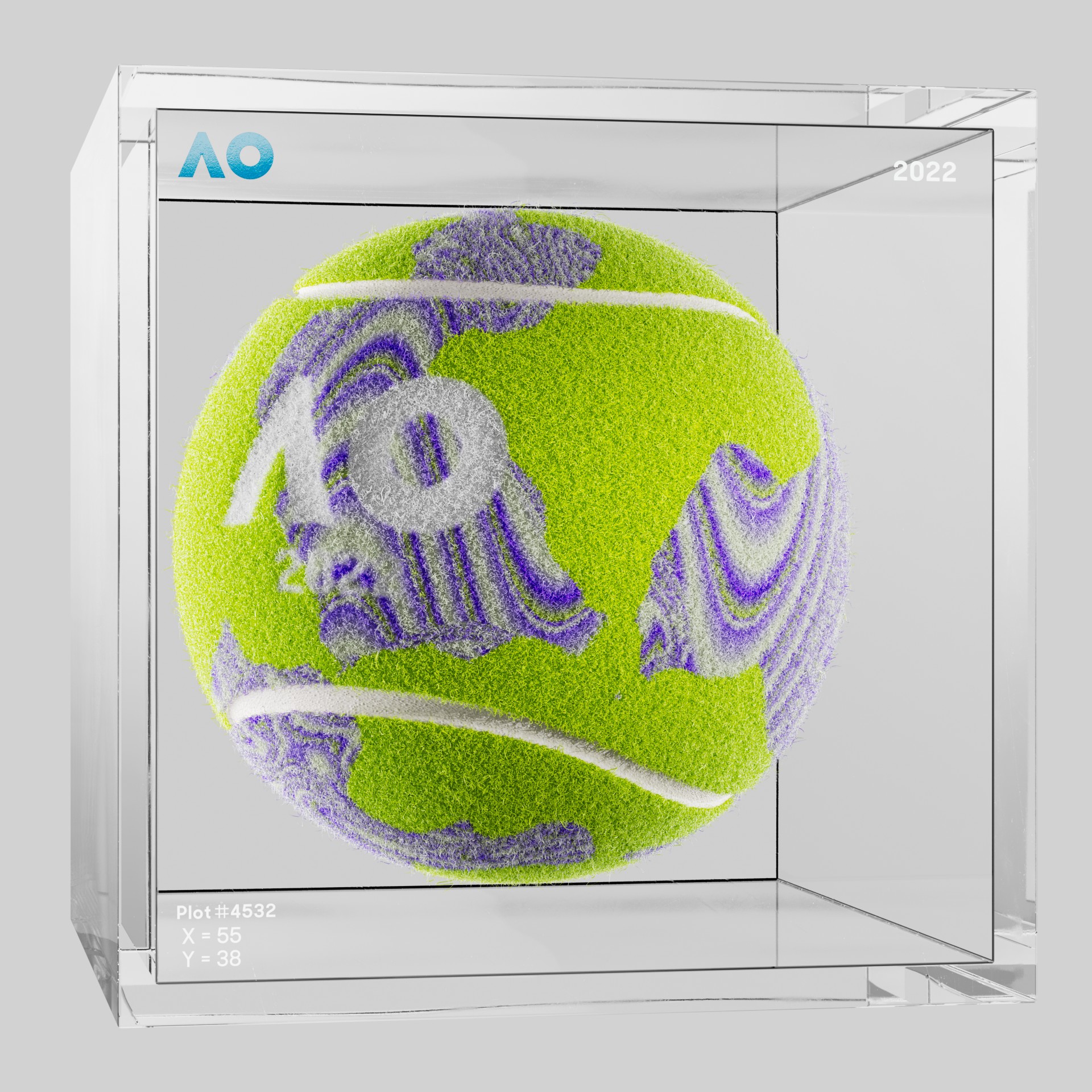The Australian Open - The Australian Open Art Ball - AO Art Ball #5647 - NFT # 5647