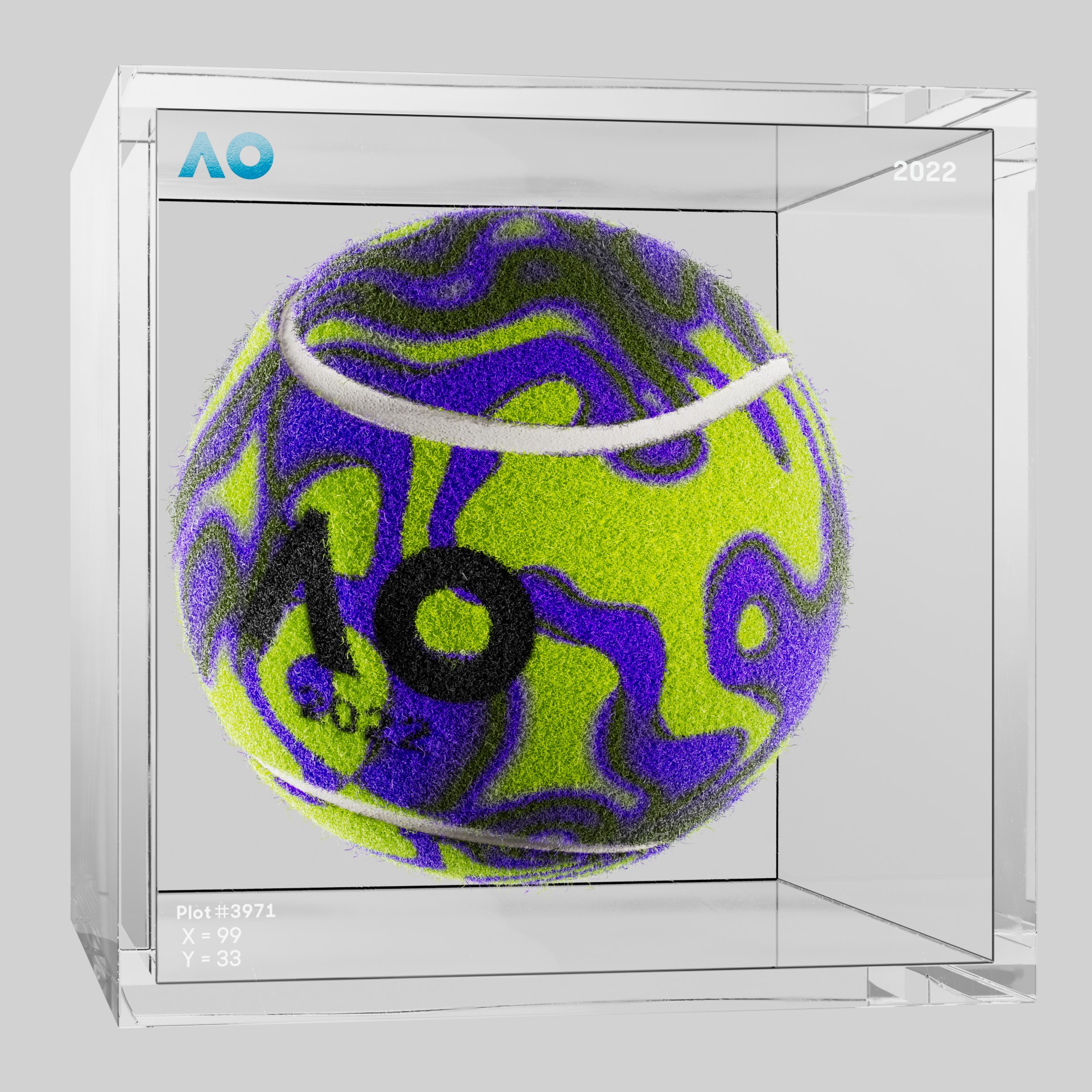 The Australian Open - The Australian Open Art Ball - AO Art Ball #5649 - NFT # 5649