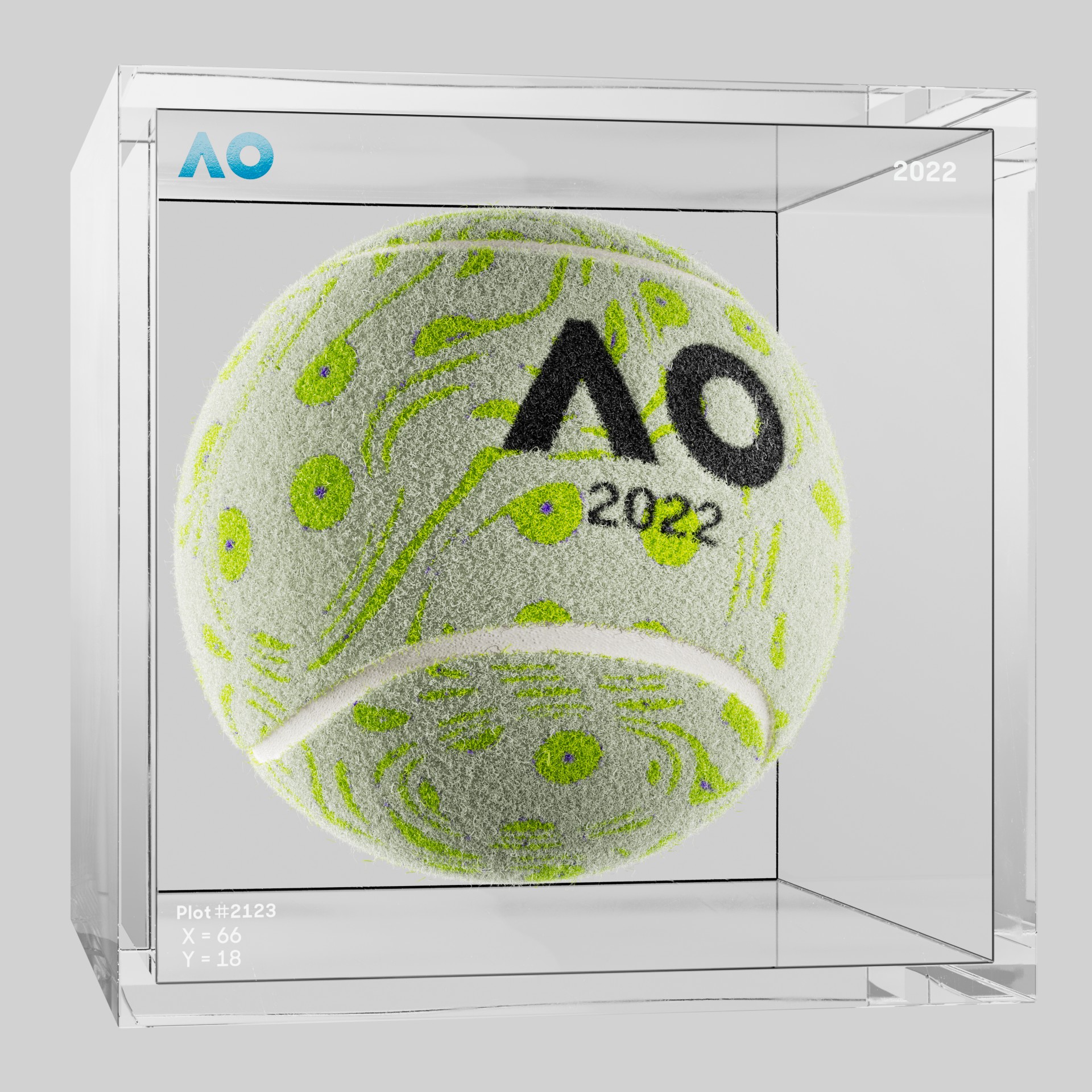 The Australian Open - The Australian Open Art Ball - AO Art Ball #565 - NFT # 565