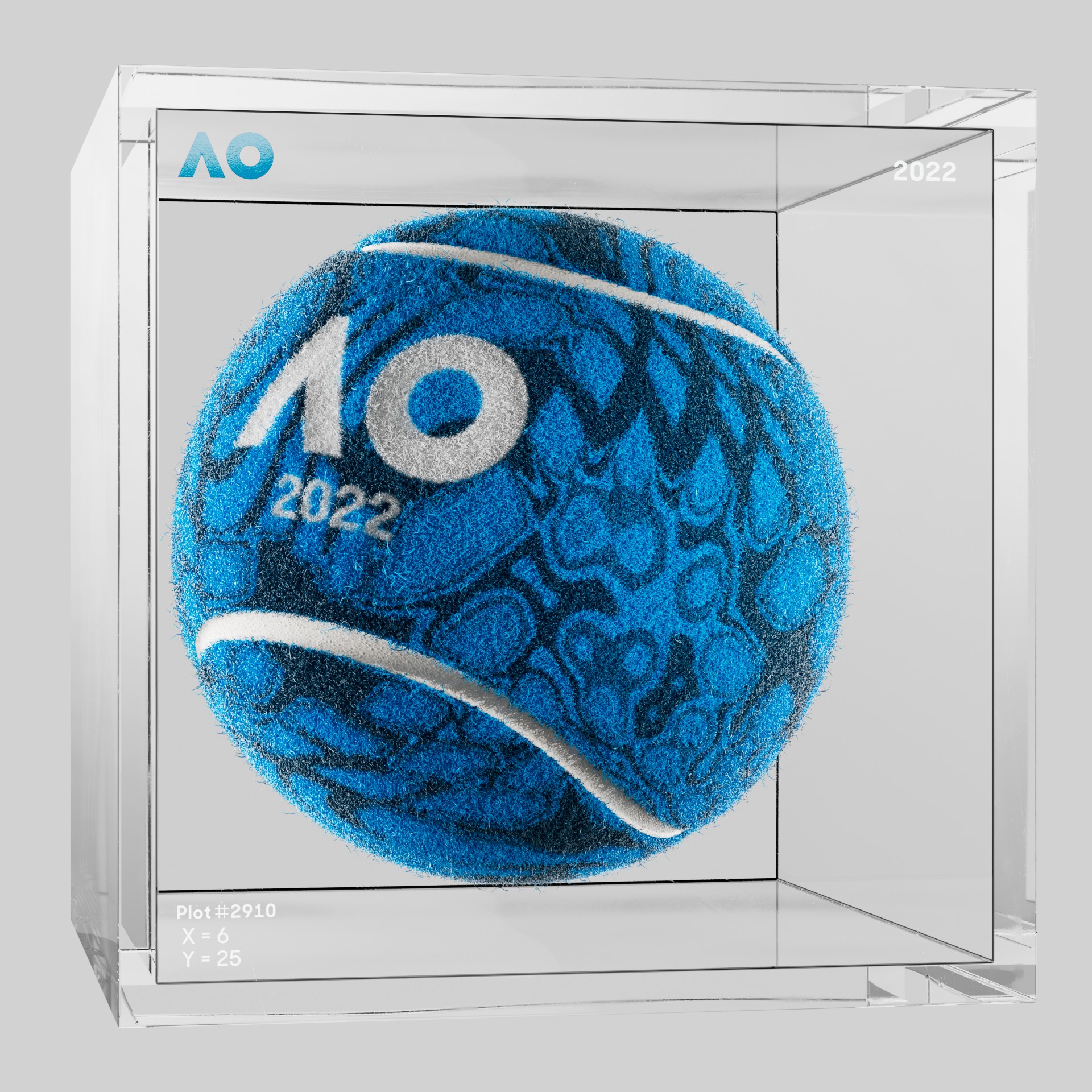 The Australian Open - The Australian Open Art Ball - AO Art Ball #5656 - NFT # 5656