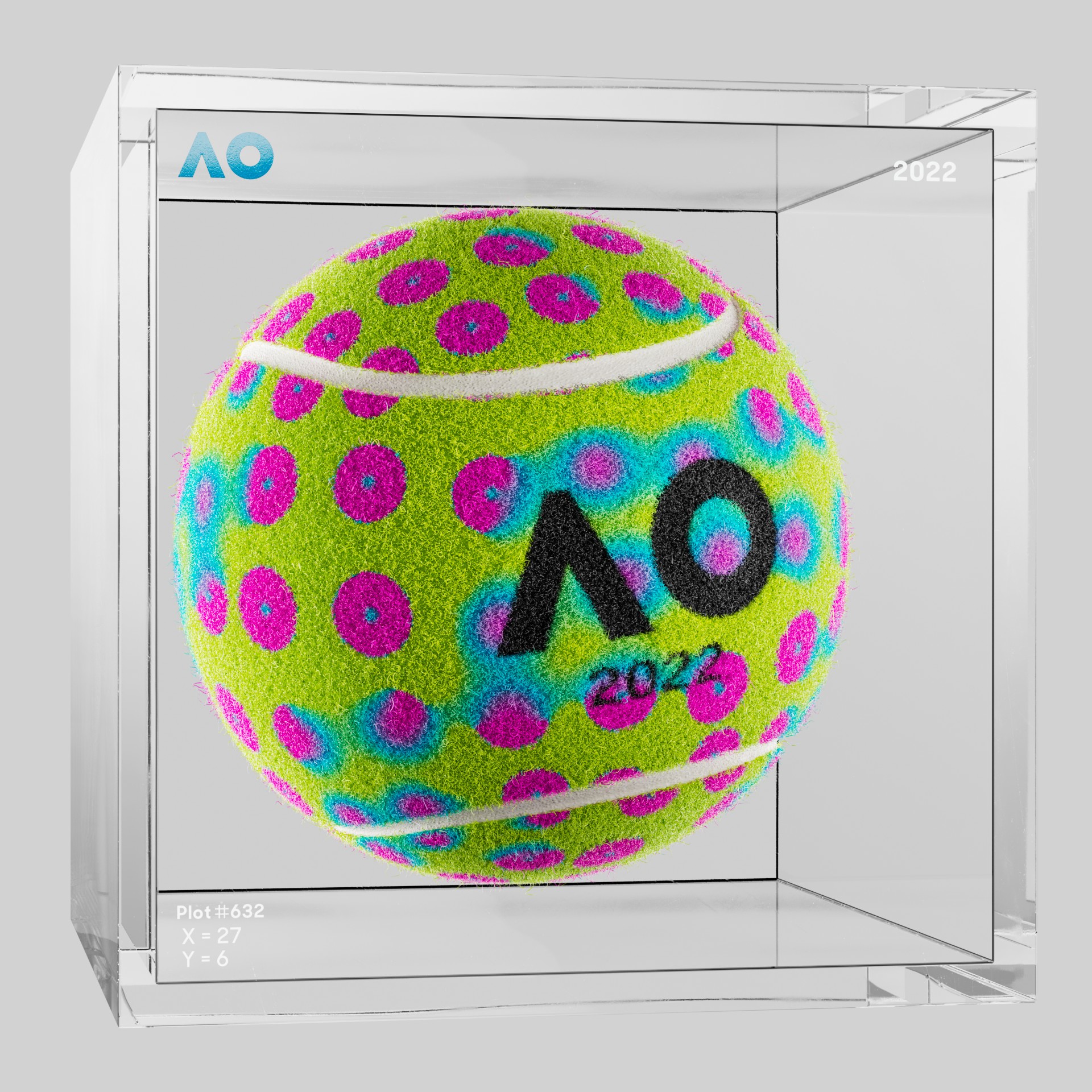 The Australian Open - The Australian Open Art Ball - AO Art Ball #5658 - NFT # 5658
