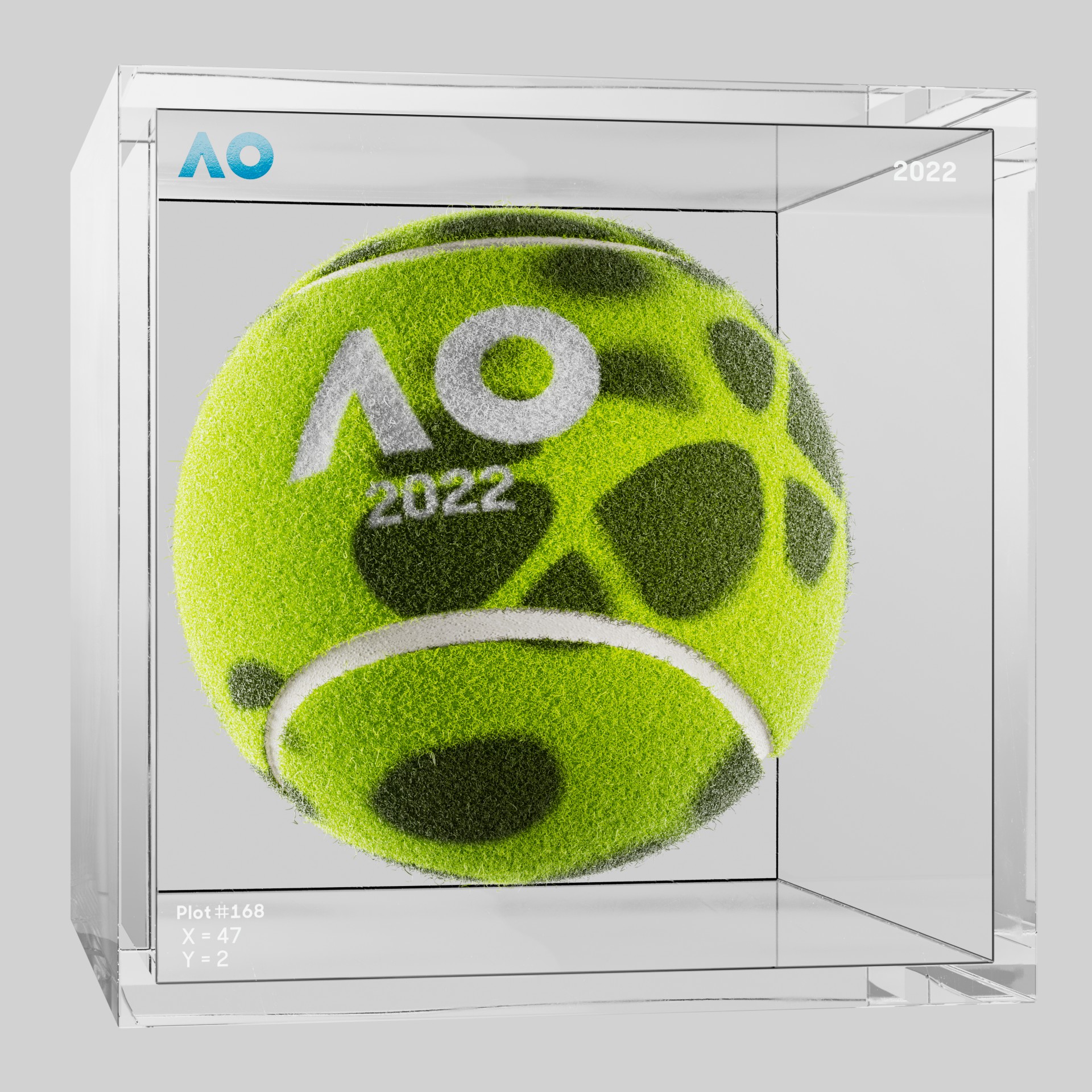 The Australian Open - The Australian Open Art Ball - AO Art Ball #566 - NFT # 566