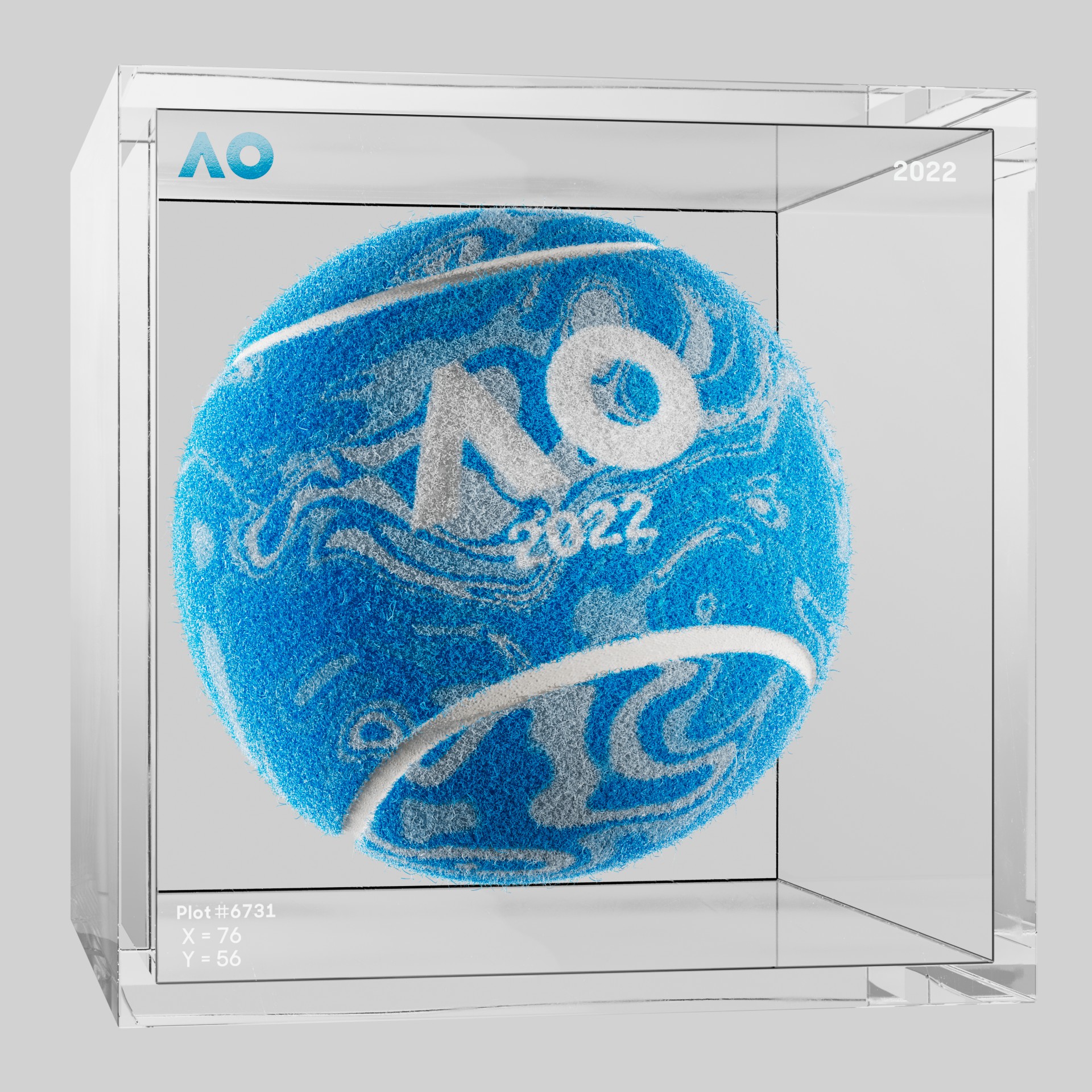 The Australian Open - The Australian Open Art Ball - AO Art Ball #5661 - NFT # 5661