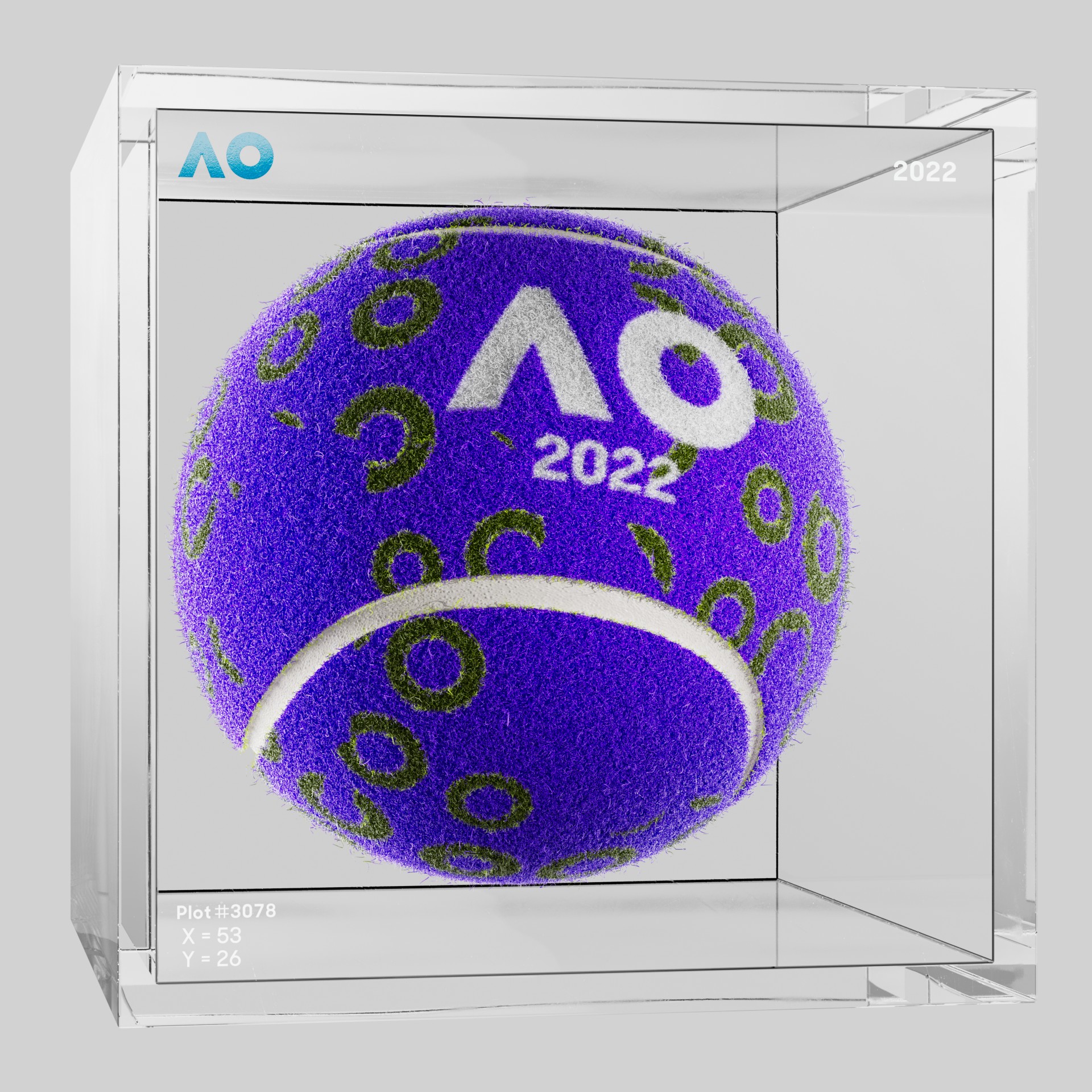 The Australian Open - The Australian Open Art Ball - AO Art Ball #5662 - NFT # 5662