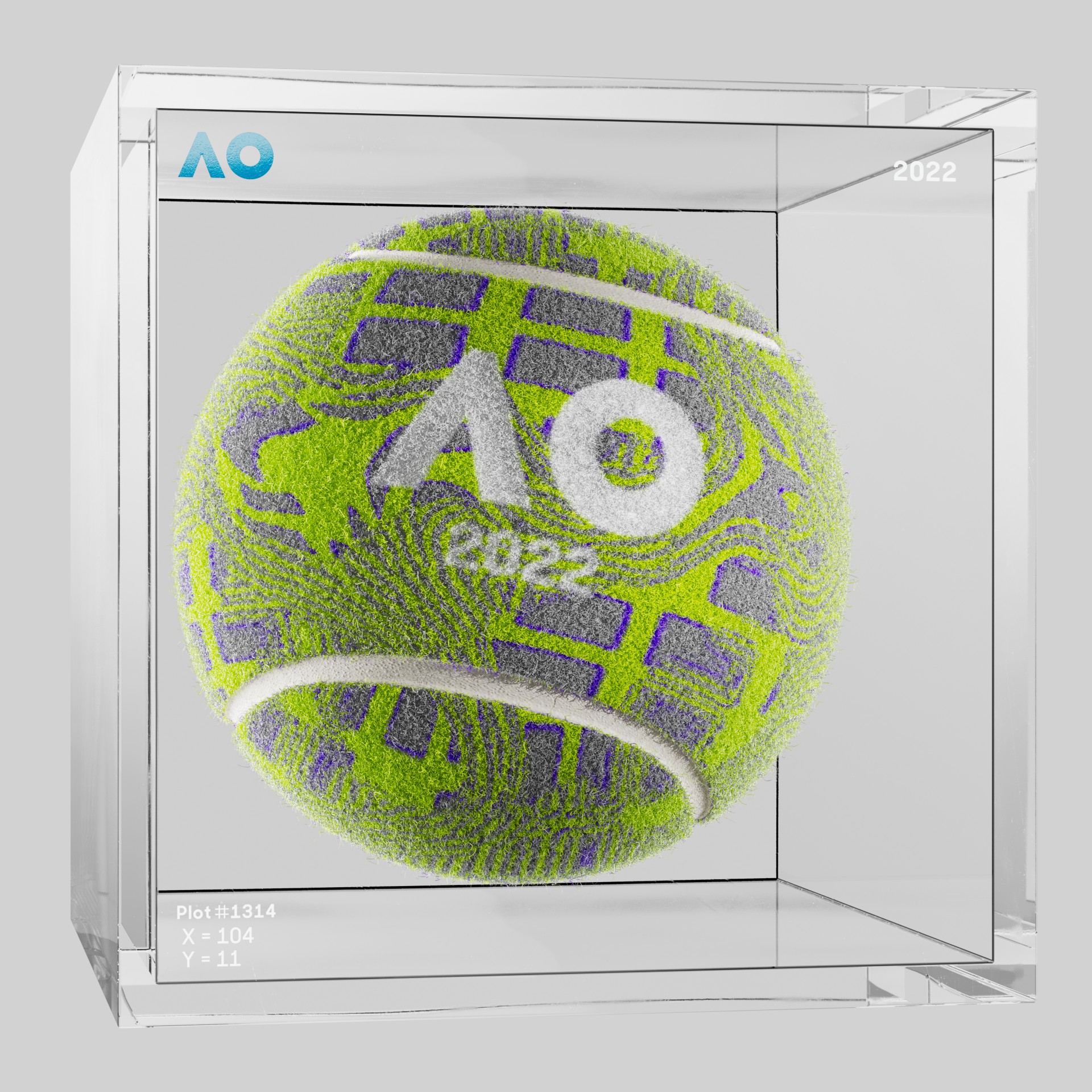 The Australian Open - The Australian Open Art Ball - AO Art Ball #5664 - NFT # 5664