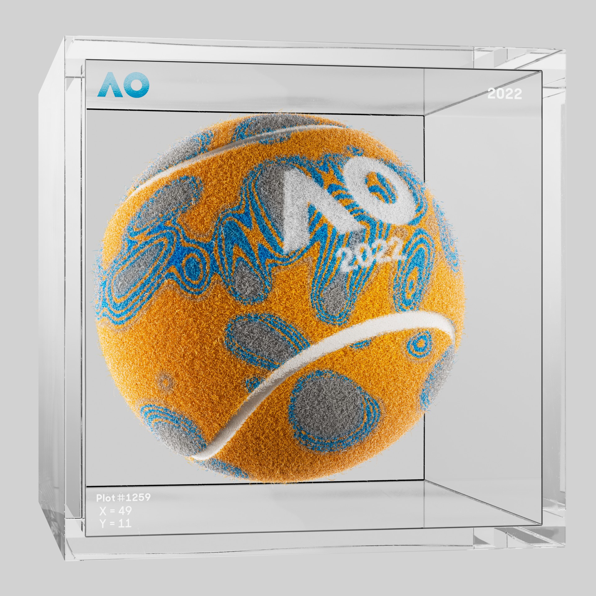 The Australian Open - The Australian Open Art Ball - AO Art Ball #5666 - NFT # 5666