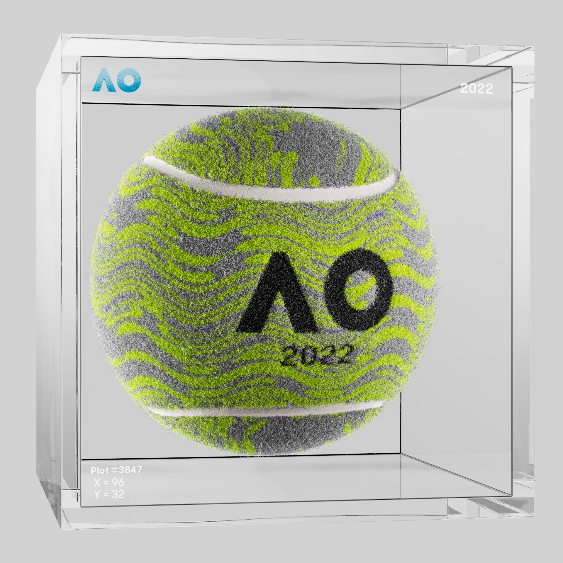 The Australian Open - The Australian Open Art Ball - AO Art Ball #5667 - NFT # 5667