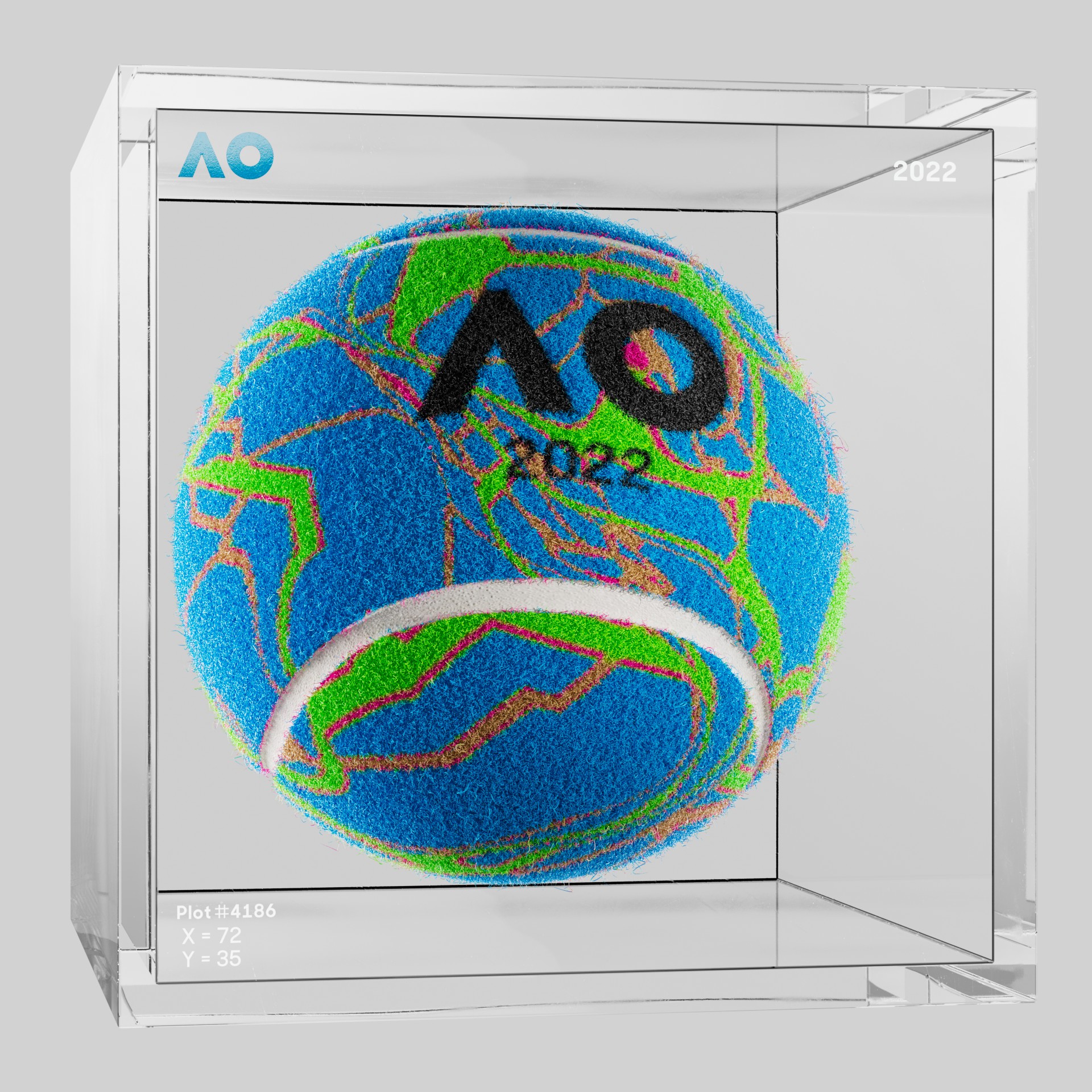 The Australian Open - The Australian Open Art Ball - AO Art Ball #567 - NFT # 567