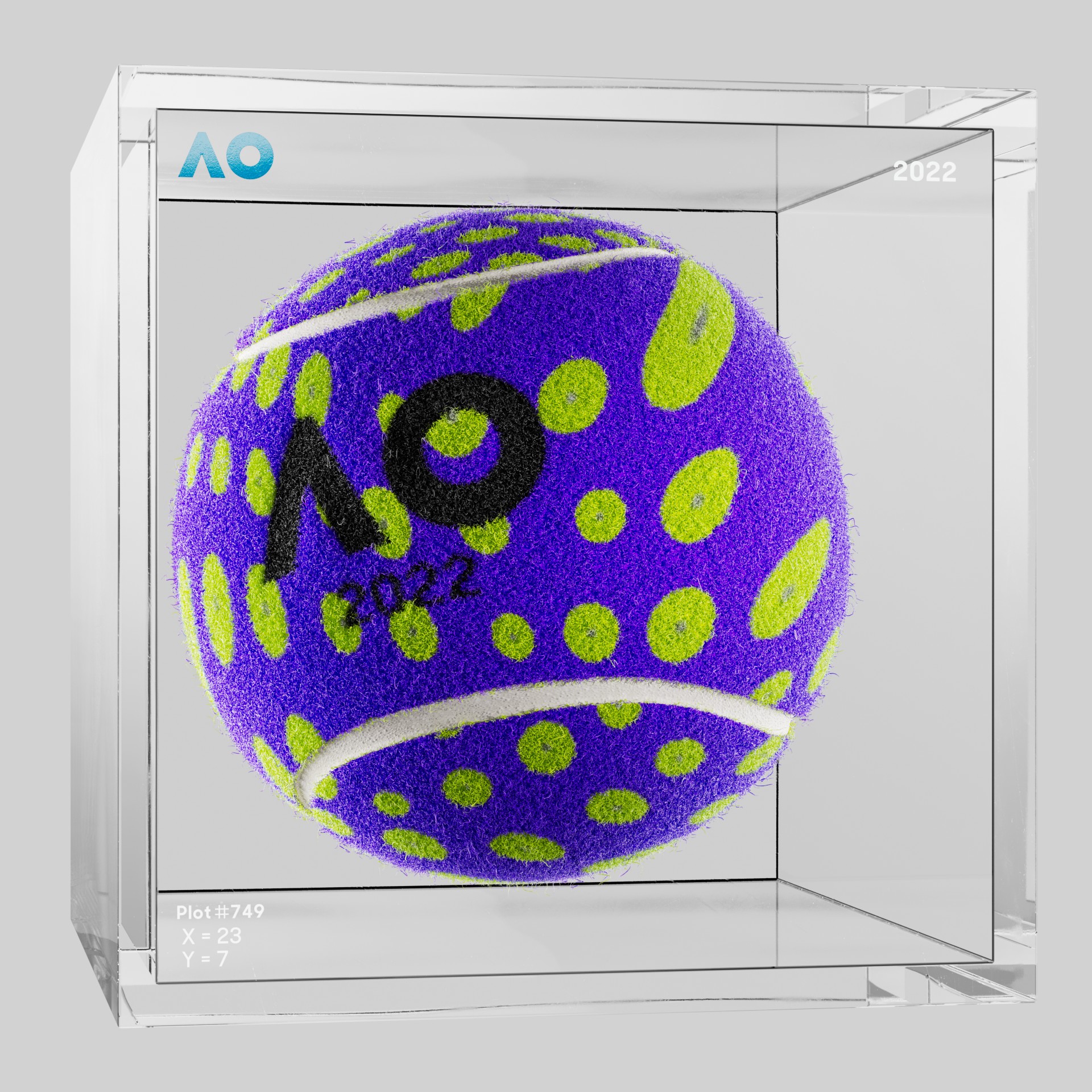 The Australian Open - The Australian Open Art Ball - AO Art Ball #5671 - NFT # 5671