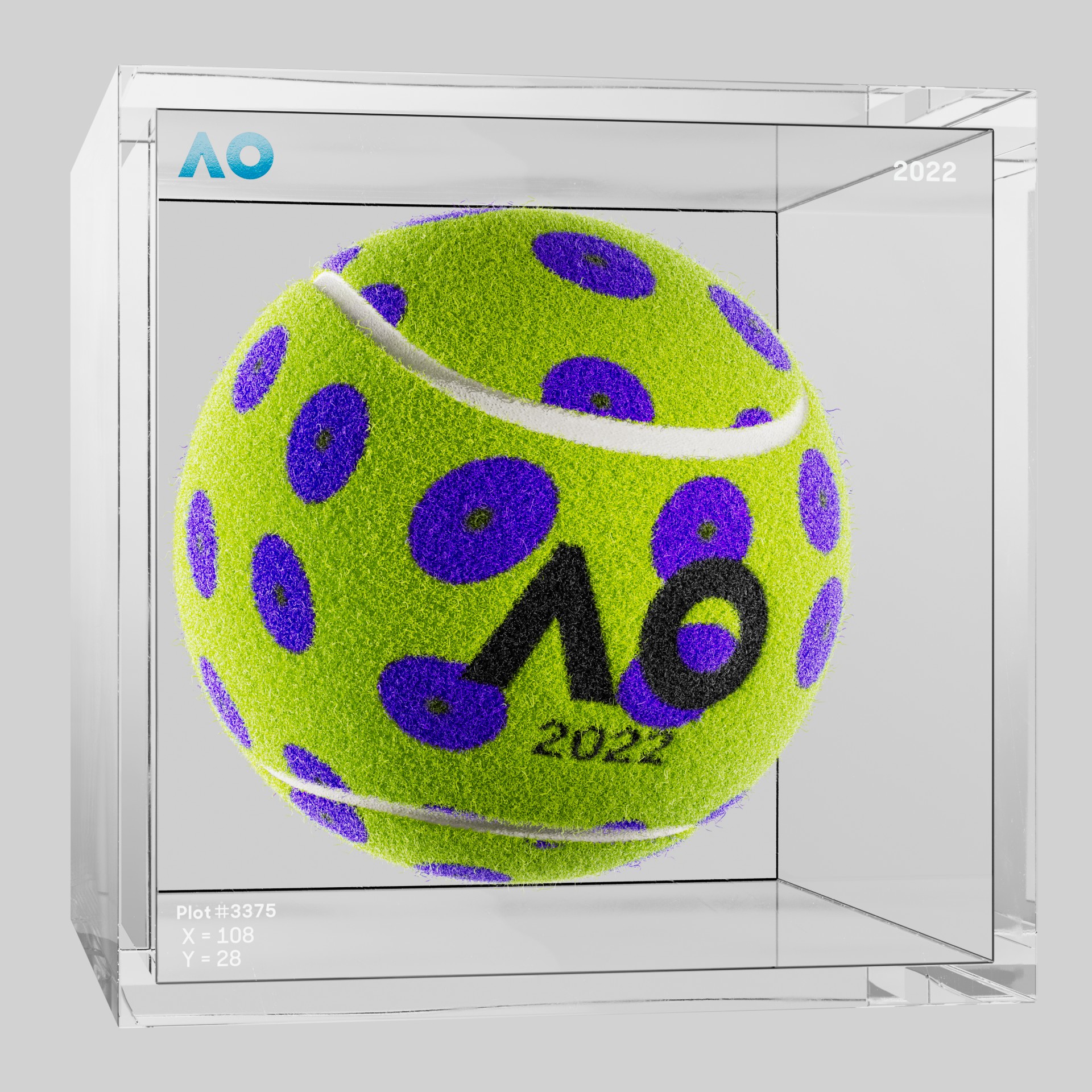 The Australian Open - The Australian Open Art Ball - AO Art Ball #5674 - NFT # 5674