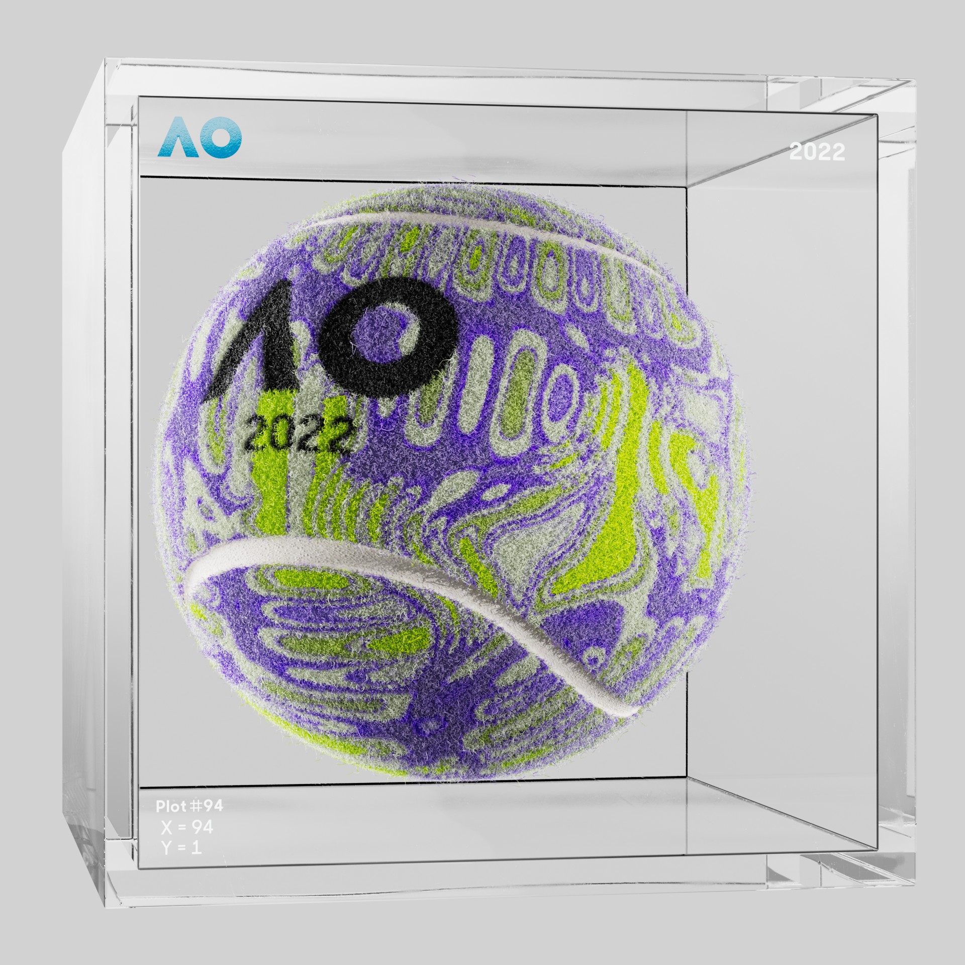 The Australian Open - The Australian Open Art Ball - AO Art Ball #5675 - NFT # 5675