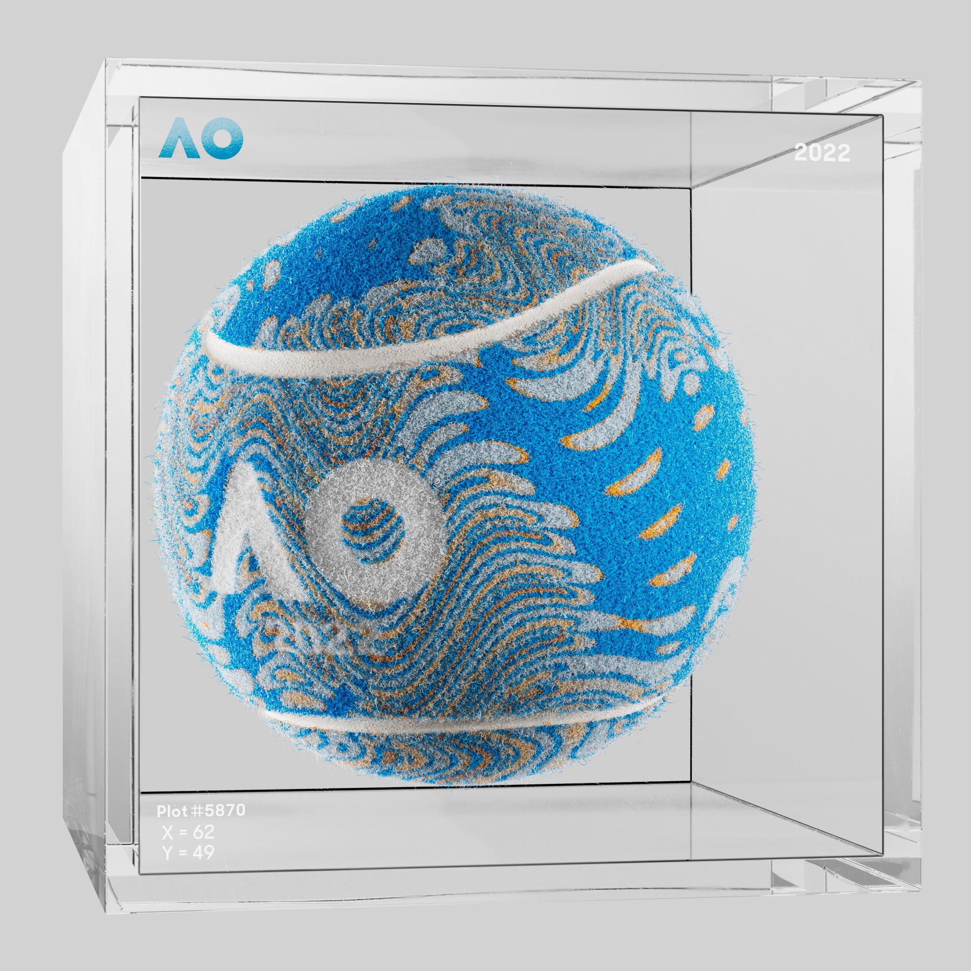 The Australian Open - The Australian Open Art Ball - AO Art Ball #5677 - NFT # 5677