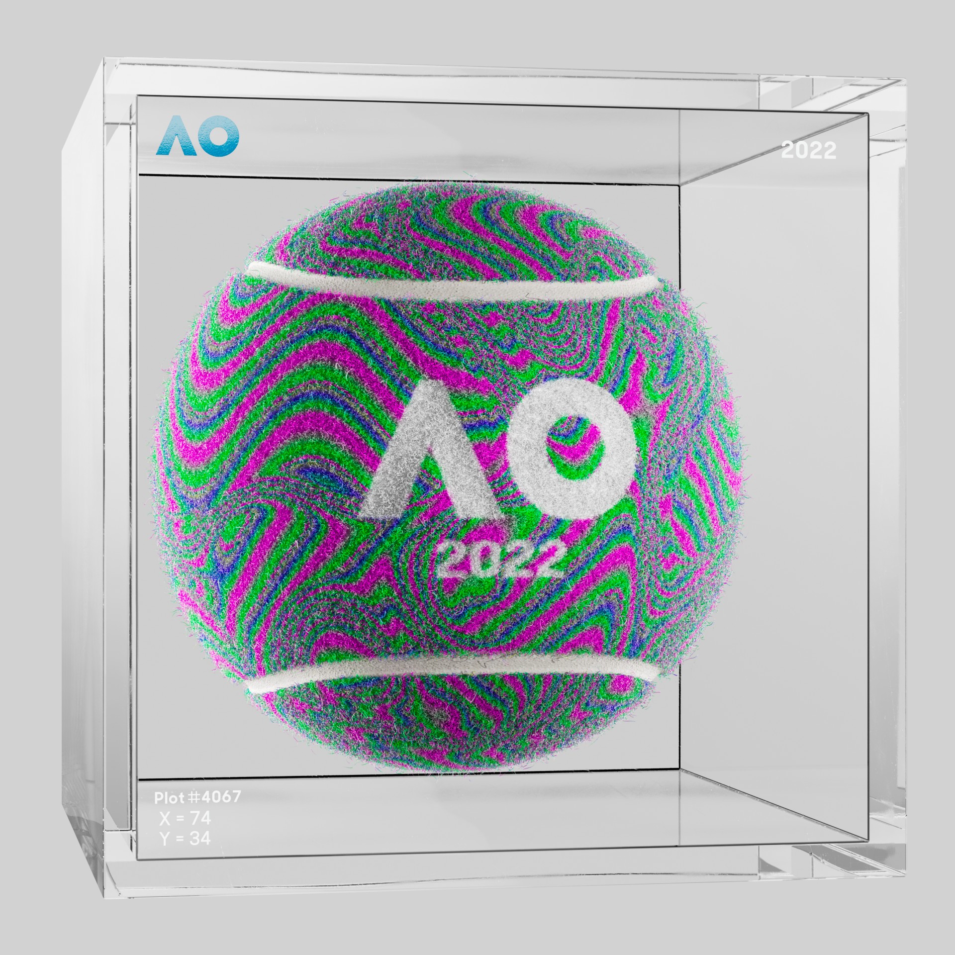 The Australian Open - The Australian Open Art Ball - AO Art Ball #568 - NFT # 568