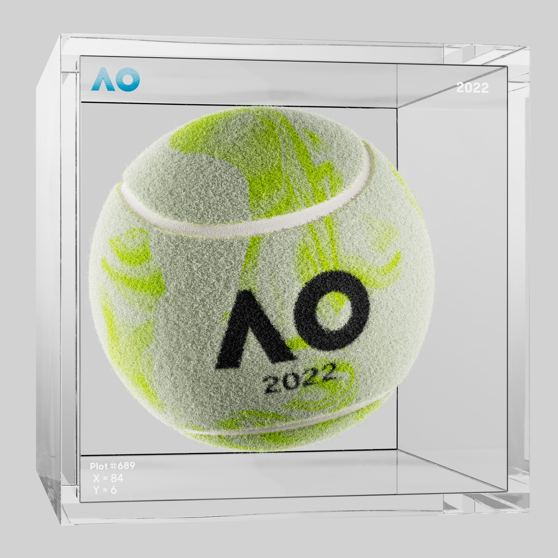 The Australian Open - The Australian Open Art Ball - AO Art Ball #5680 - NFT # 5680