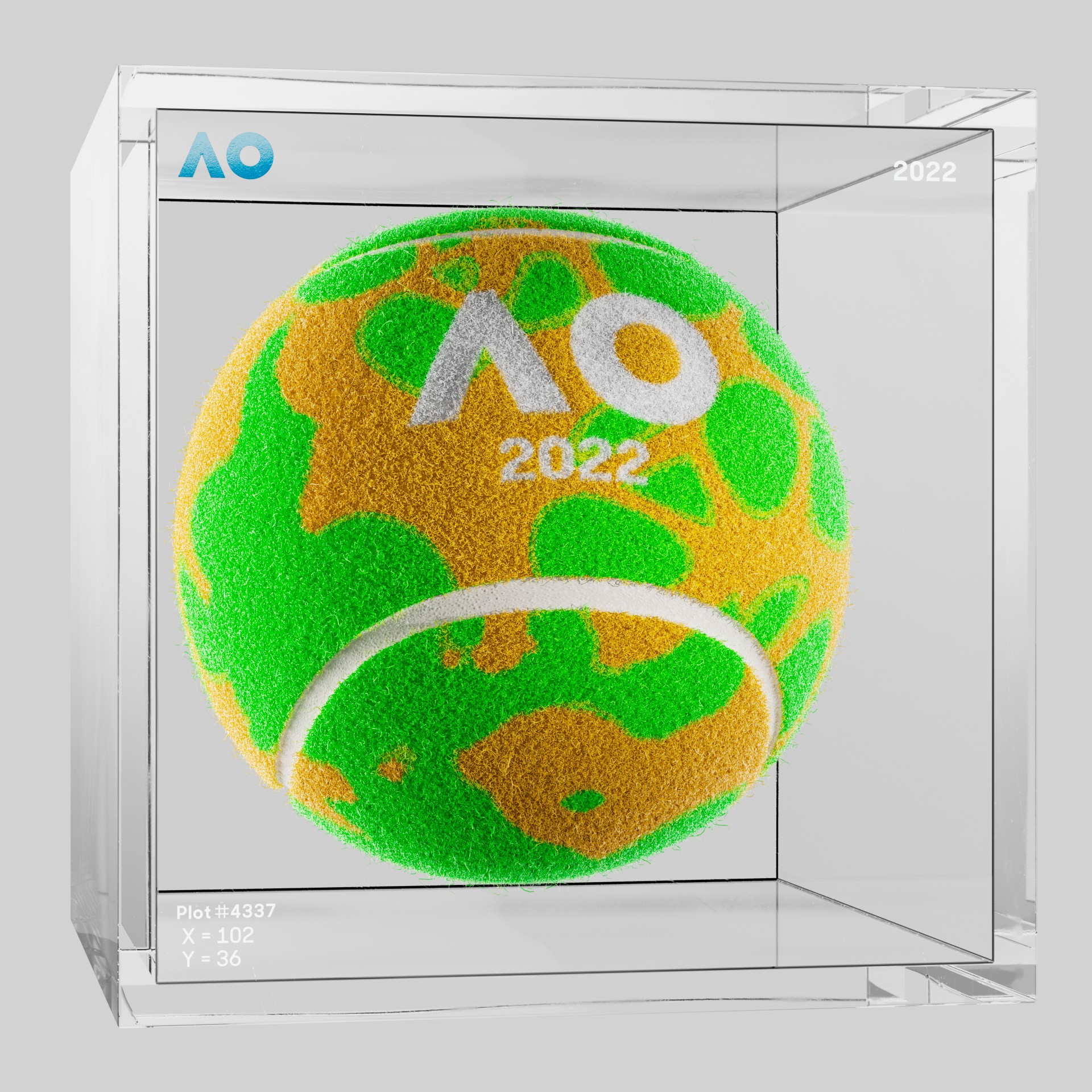 The Australian Open - The Australian Open Art Ball - AO Art Ball #5681 - NFT # 5681
