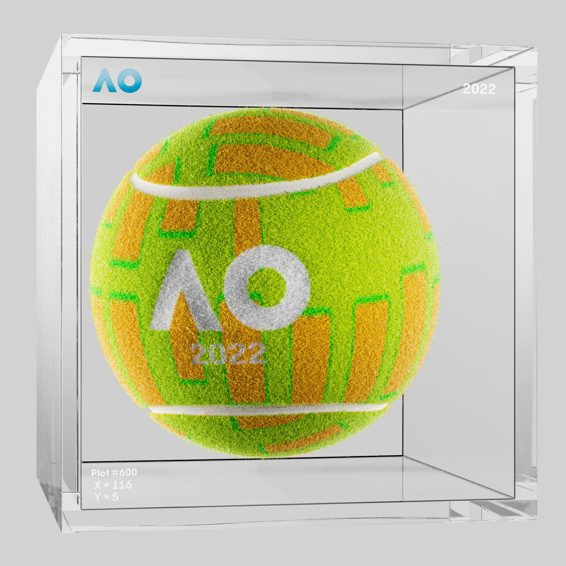 The Australian Open - The Australian Open Art Ball - AO Art Ball #5682 - NFT # 5682