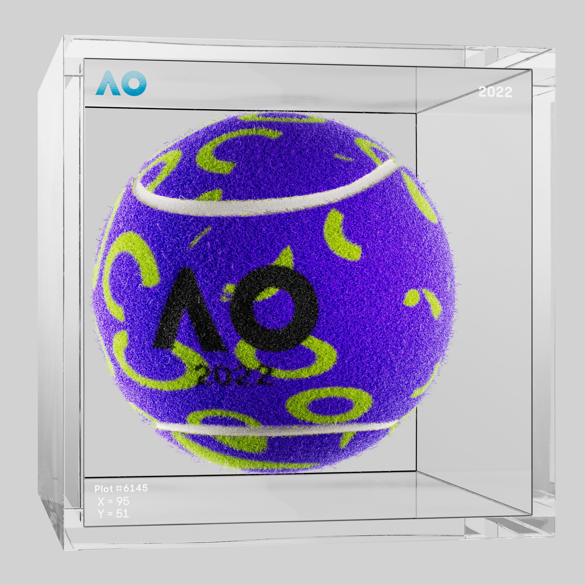 The Australian Open - The Australian Open Art Ball - AO Art Ball #5684 - NFT # 5684