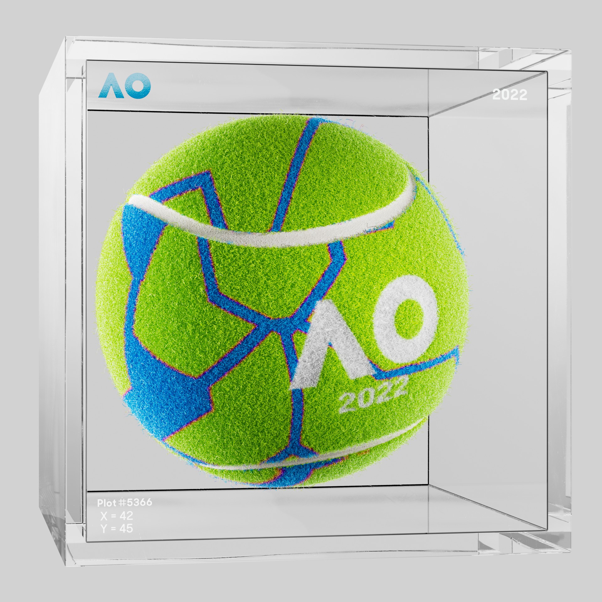 The Australian Open - The Australian Open Art Ball - AO Art Ball #5685 - NFT # 5685