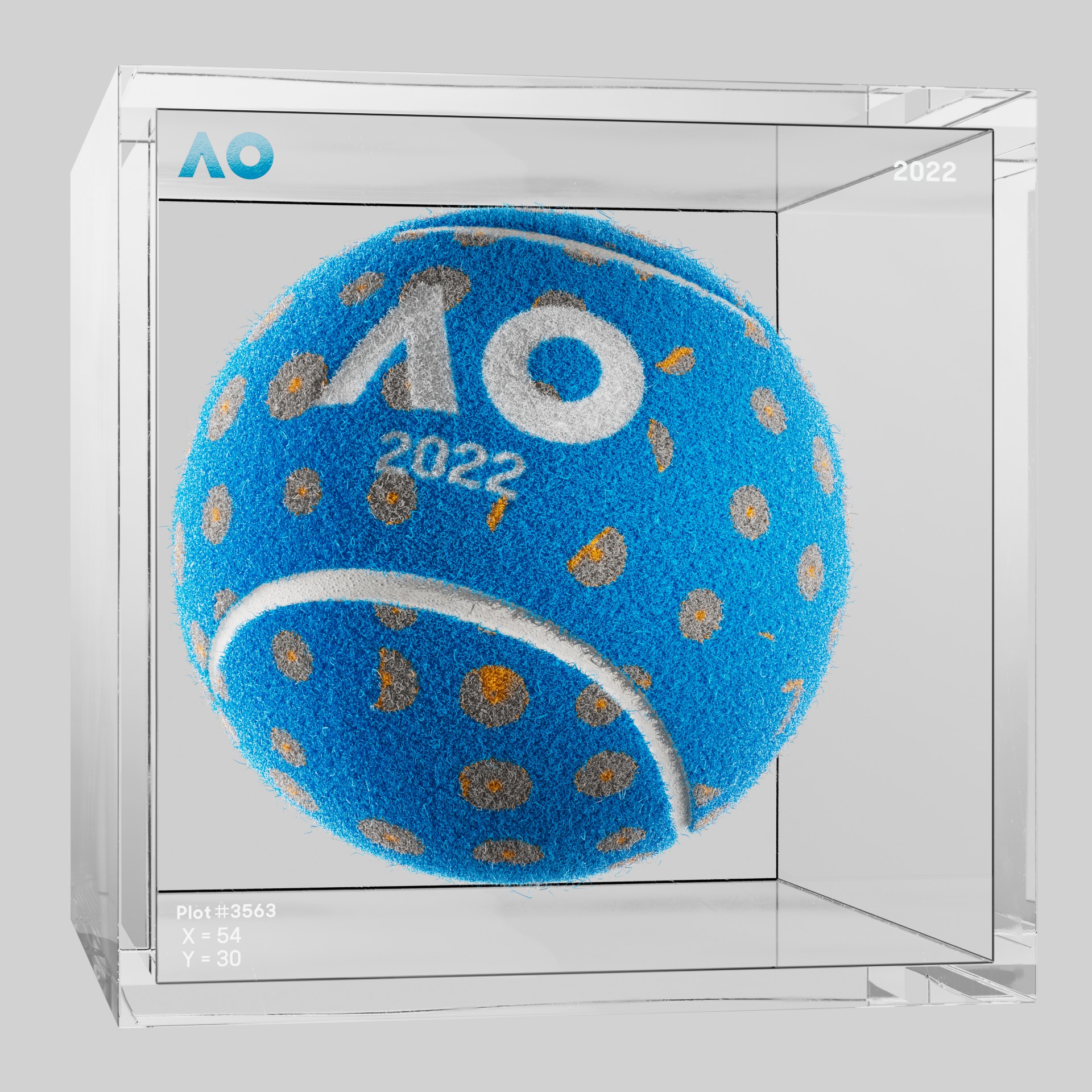 The Australian Open - The Australian Open Art Ball - AO Art Ball #5688 - NFT # 5688