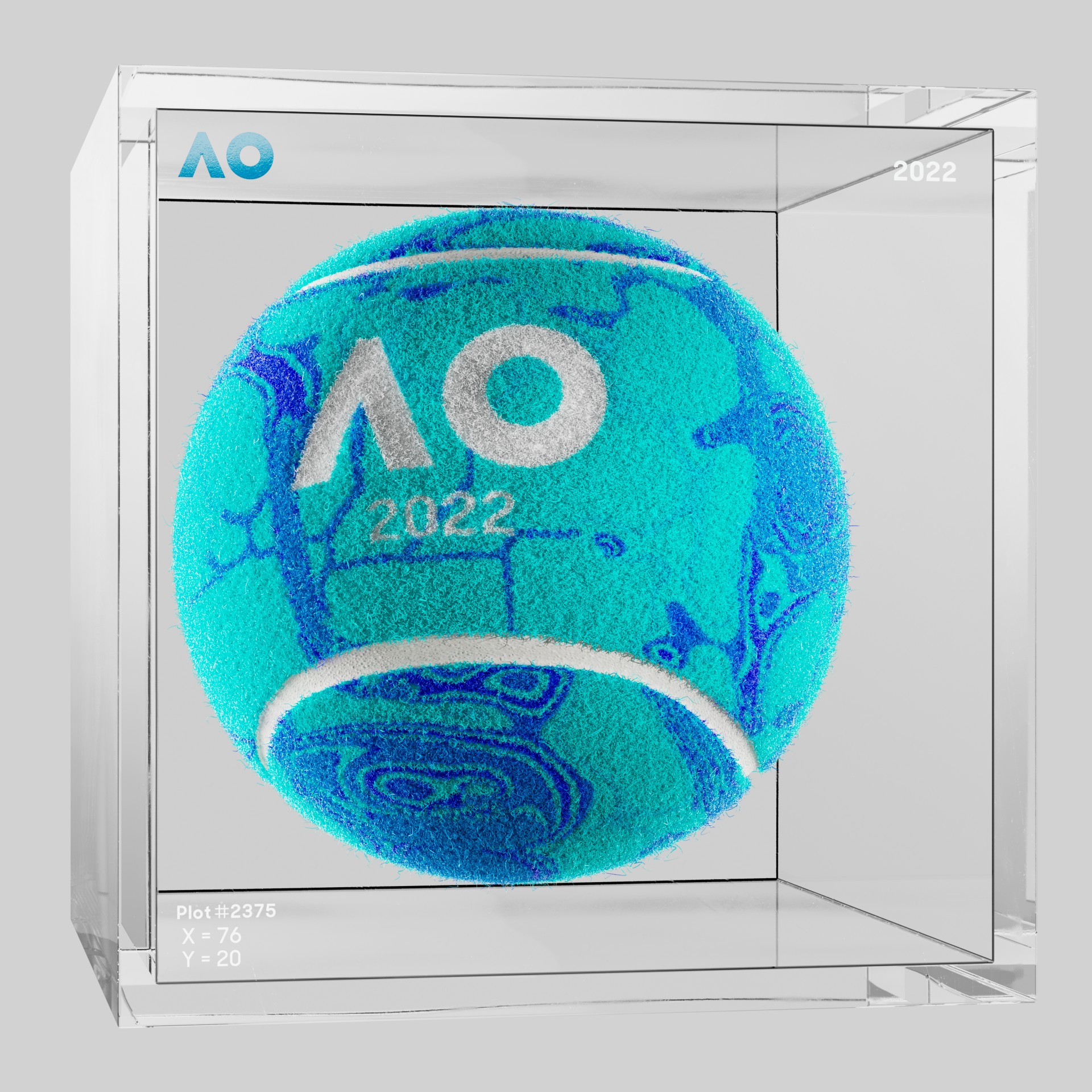 The Australian Open - The Australian Open Art Ball - AO Art Ball #5689 - NFT # 5689