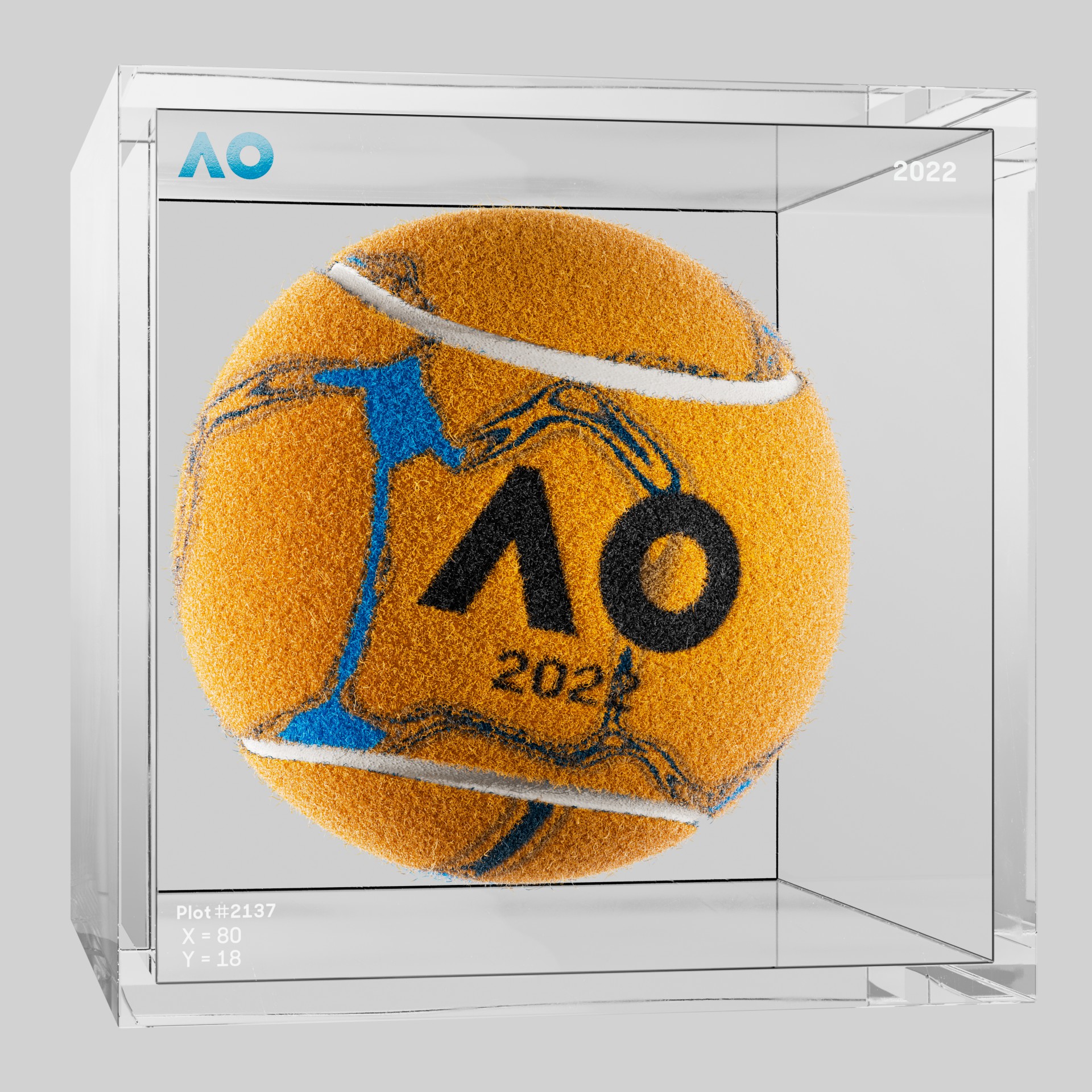 The Australian Open - The Australian Open Art Ball - AO Art Ball #569 - NFT # 569