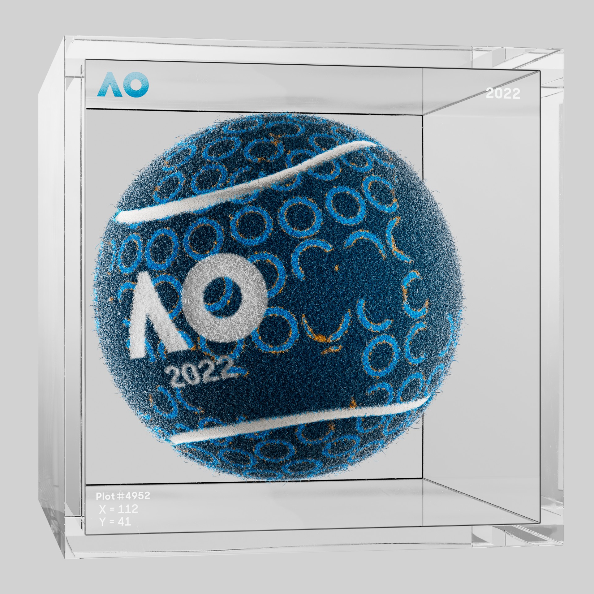 The Australian Open - The Australian Open Art Ball - AO Art Ball #5691 - NFT # 5691