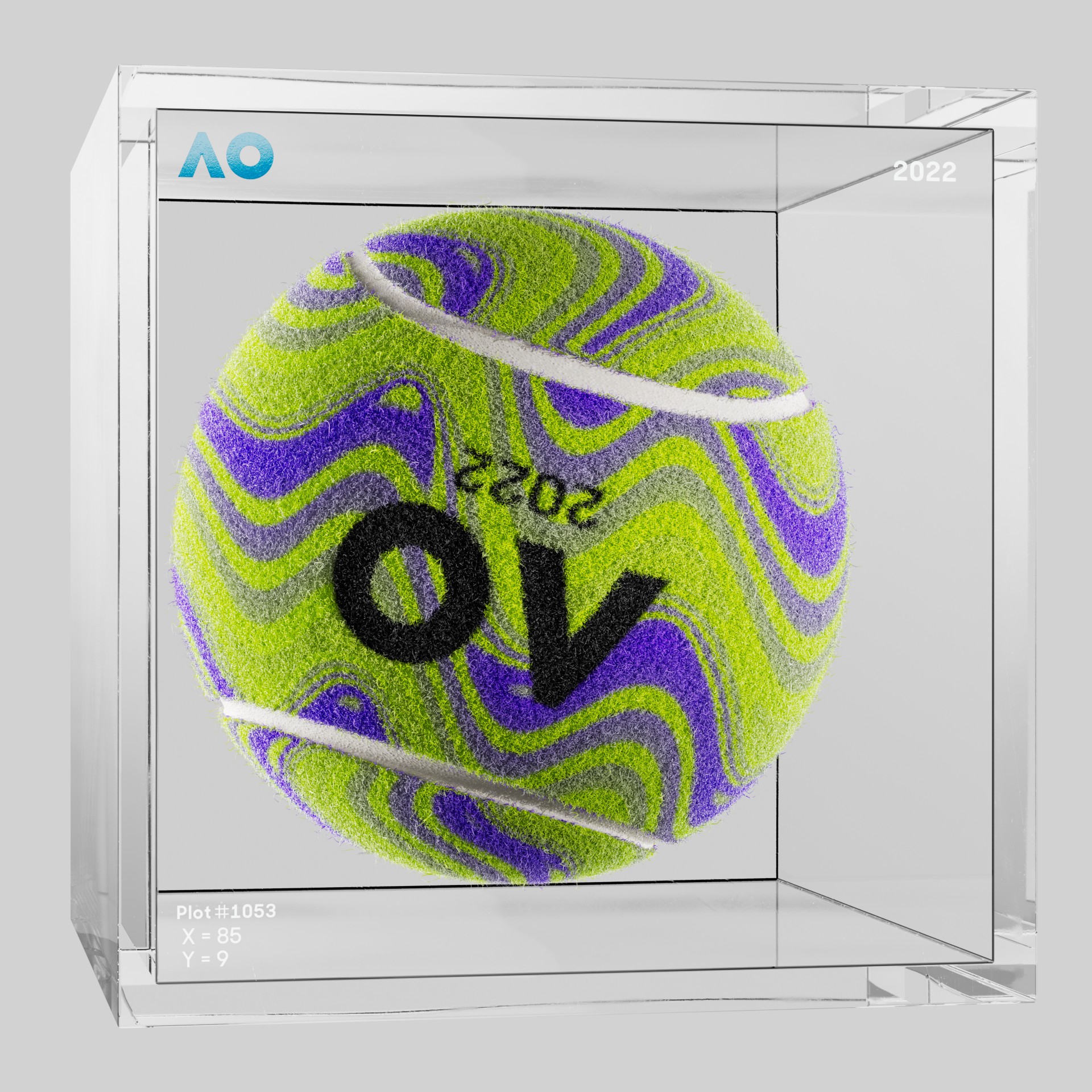 The Australian Open - The Australian Open Art Ball - AO Art Ball #5692 - NFT # 5692