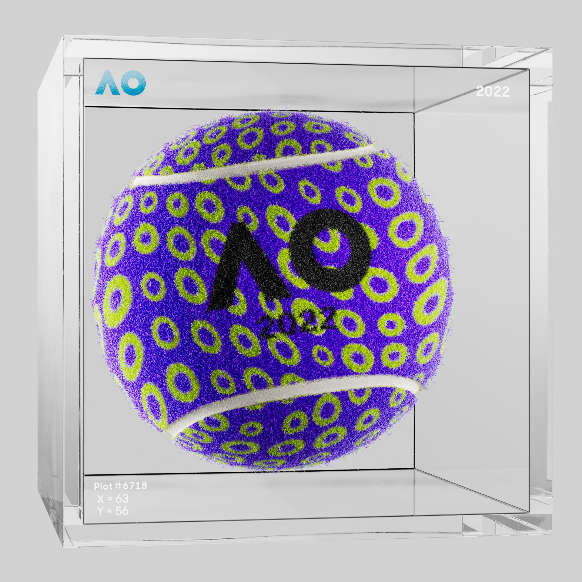 The Australian Open - The Australian Open Art Ball - AO Art Ball #5695 - NFT # 5695