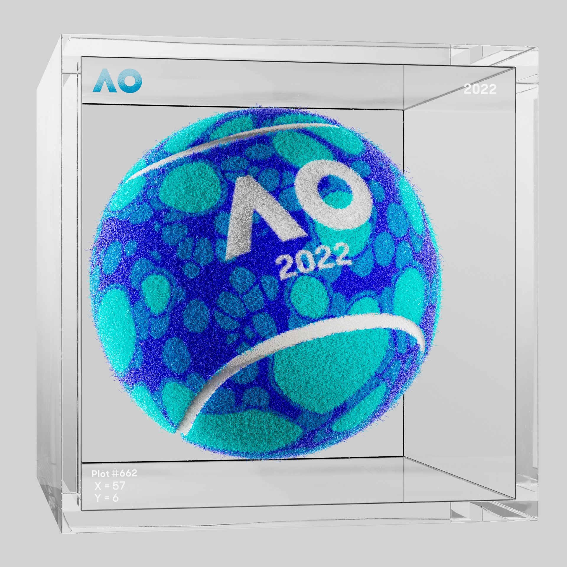 The Australian Open - The Australian Open Art Ball - AO Art Ball #5696 - NFT # 5696