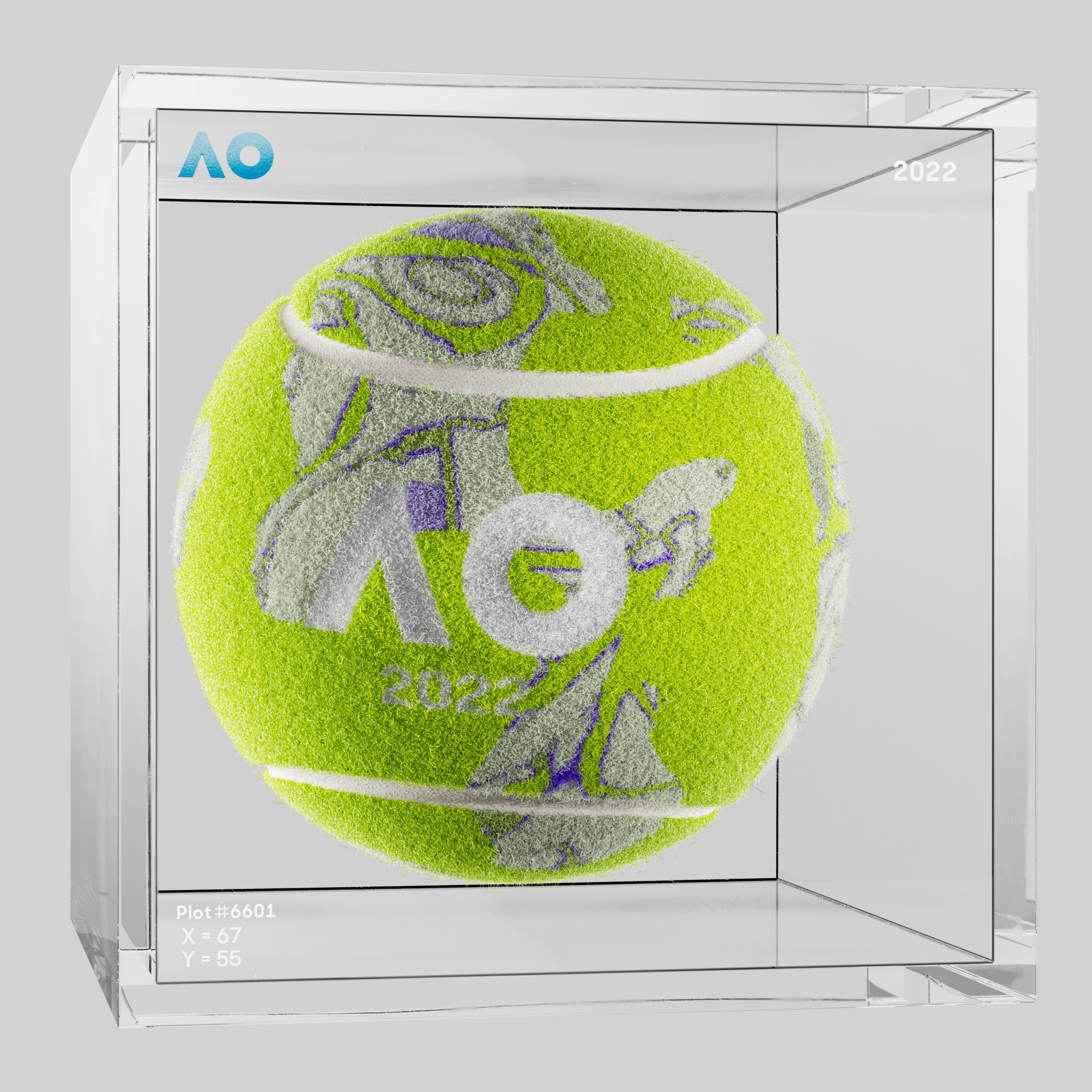 The Australian Open - The Australian Open Art Ball - AO Art Ball #5697 - NFT # 5697