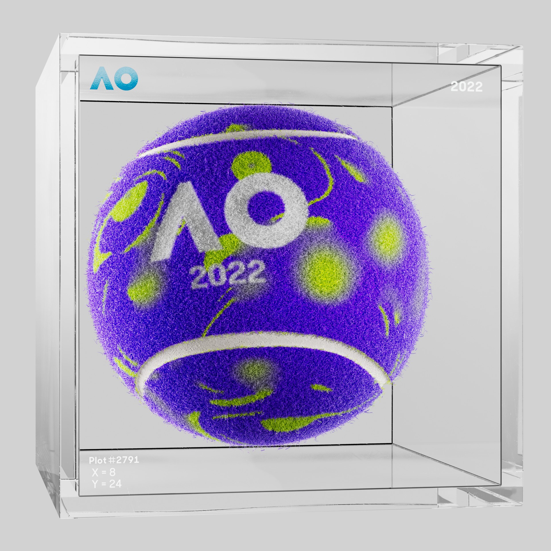 The Australian Open - The Australian Open Art Ball - AO Art Ball #5698 - NFT # 5698