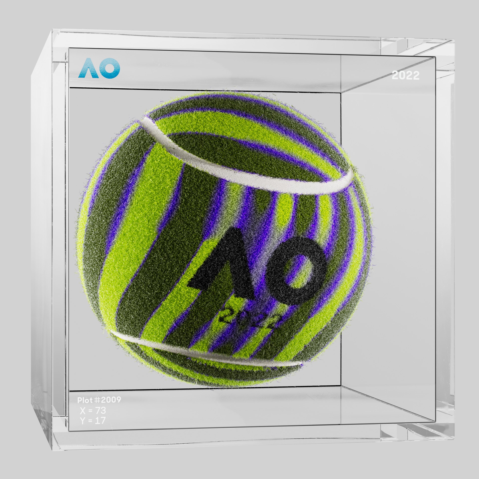 The Australian Open - The Australian Open Art Ball - AO Art Ball #57 - NFT # 57