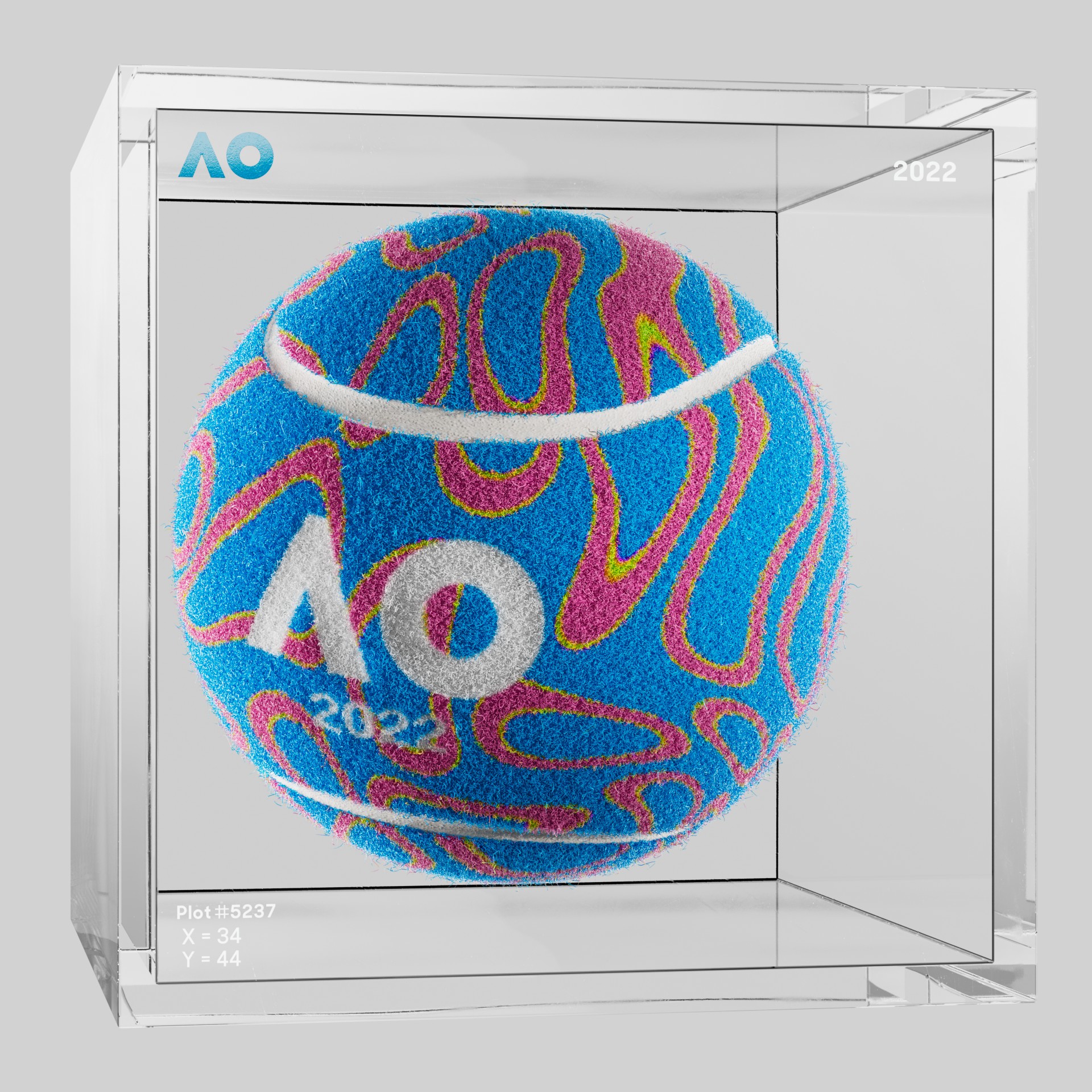 The Australian Open - The Australian Open Art Ball - AO Art Ball #570 - NFT # 570