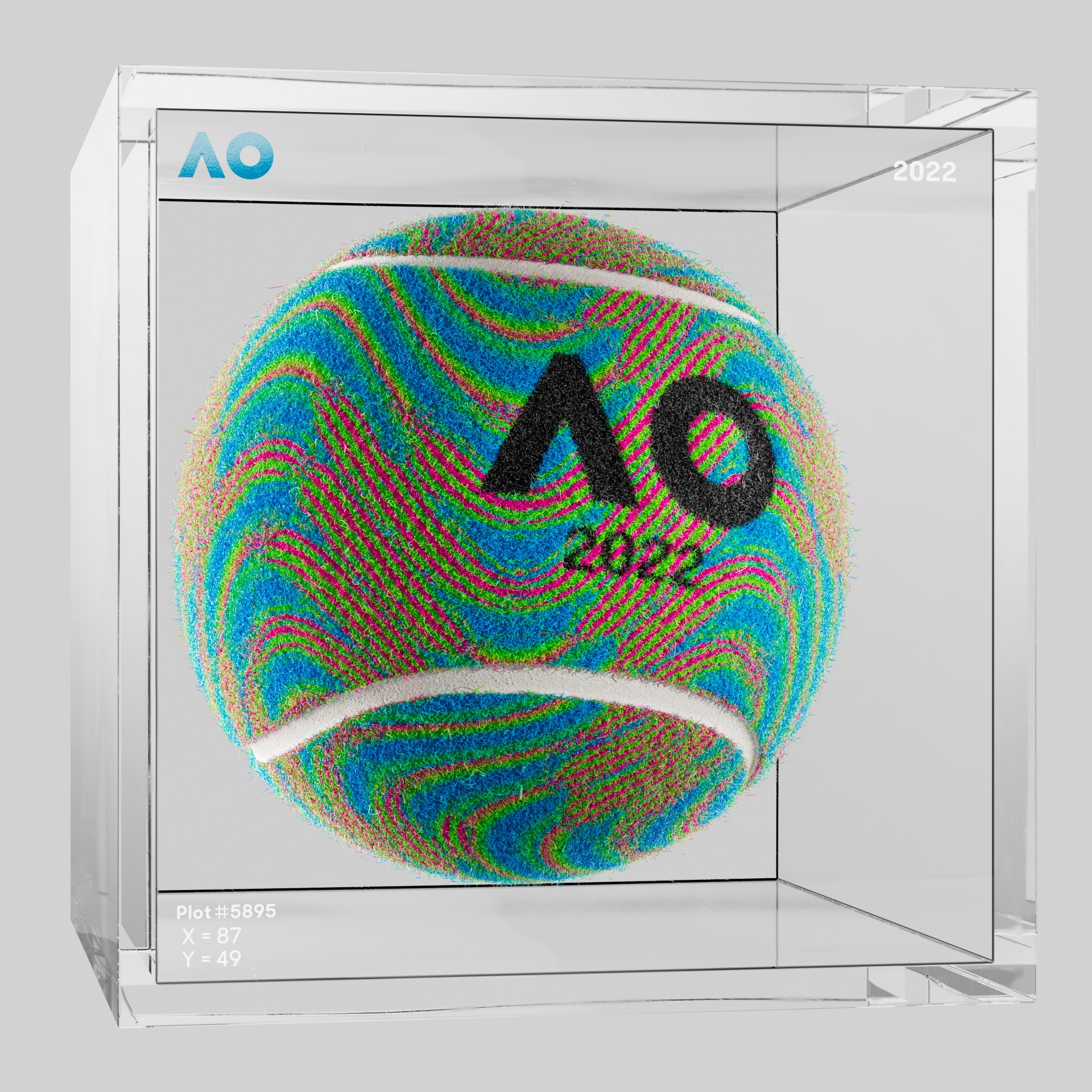 The Australian Open - The Australian Open Art Ball - AO Art Ball #5703 - NFT # 5703