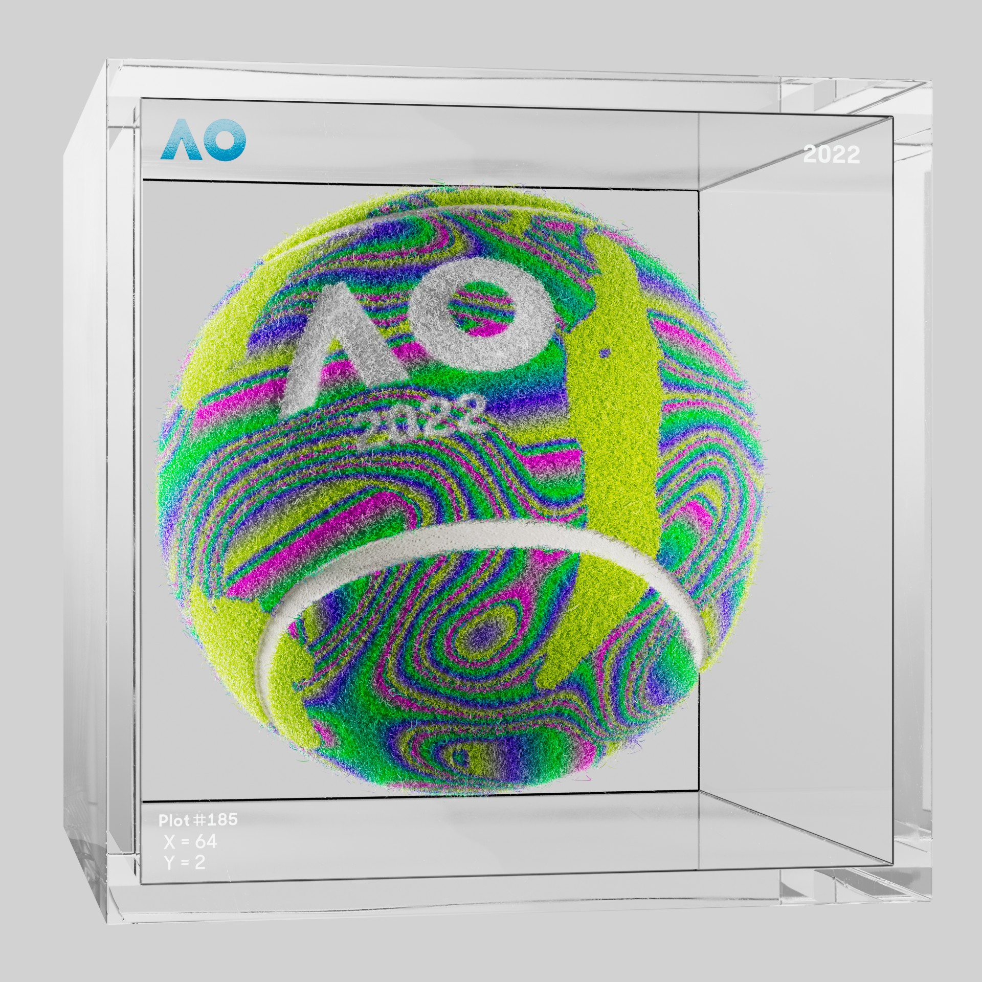 The Australian Open - The Australian Open Art Ball - AO Art Ball #5705 - NFT # 5705