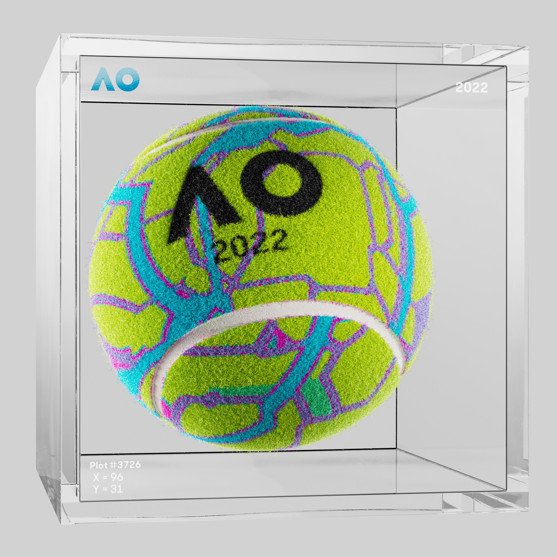 The Australian Open - The Australian Open Art Ball - AO Art Ball #5706 - NFT # 5706