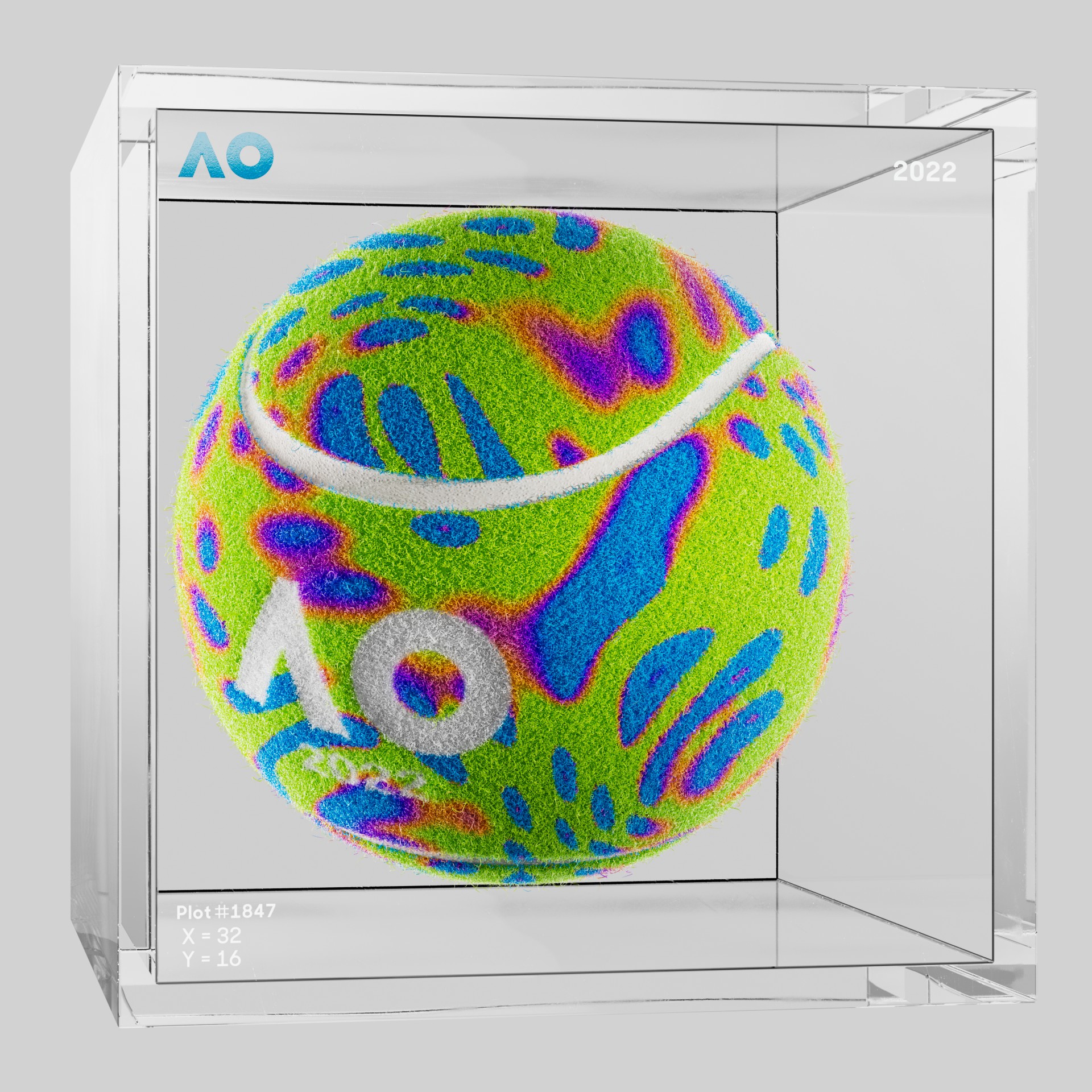 The Australian Open - The Australian Open Art Ball - AO Art Ball #5707 - NFT # 5707