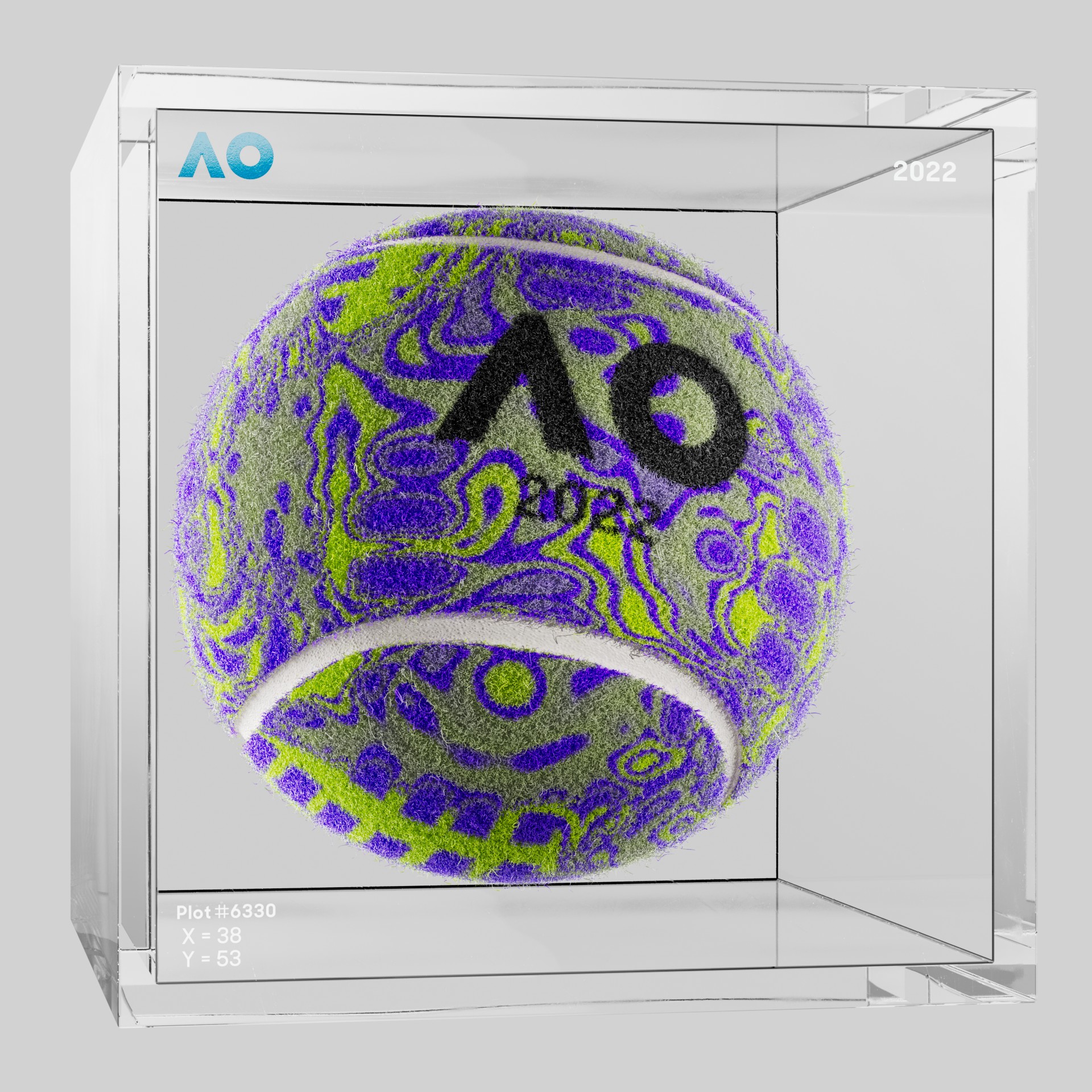 The Australian Open - The Australian Open Art Ball - AO Art Ball #5708 - NFT # 5708