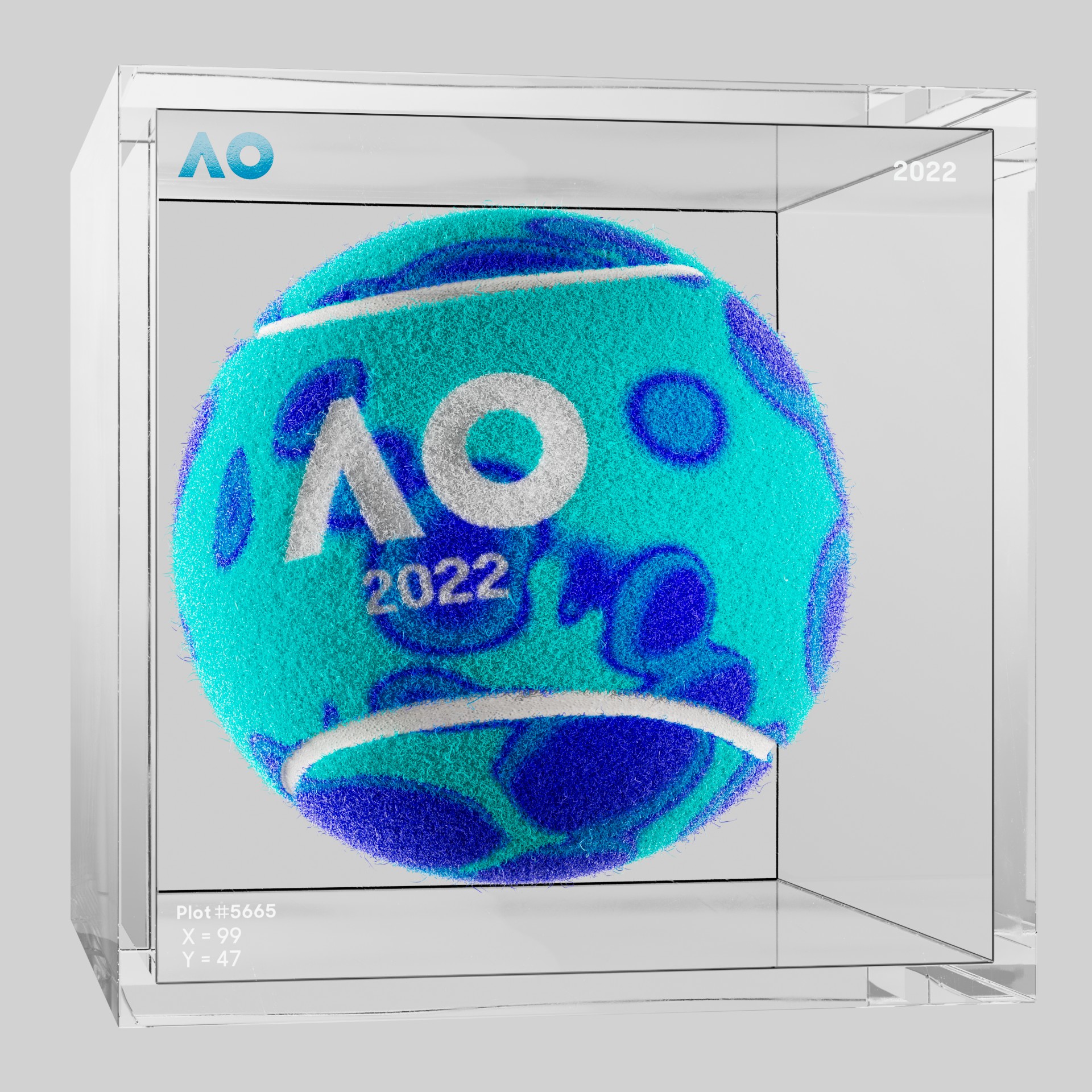 The Australian Open - The Australian Open Art Ball - AO Art Ball #5713 - NFT # 5713