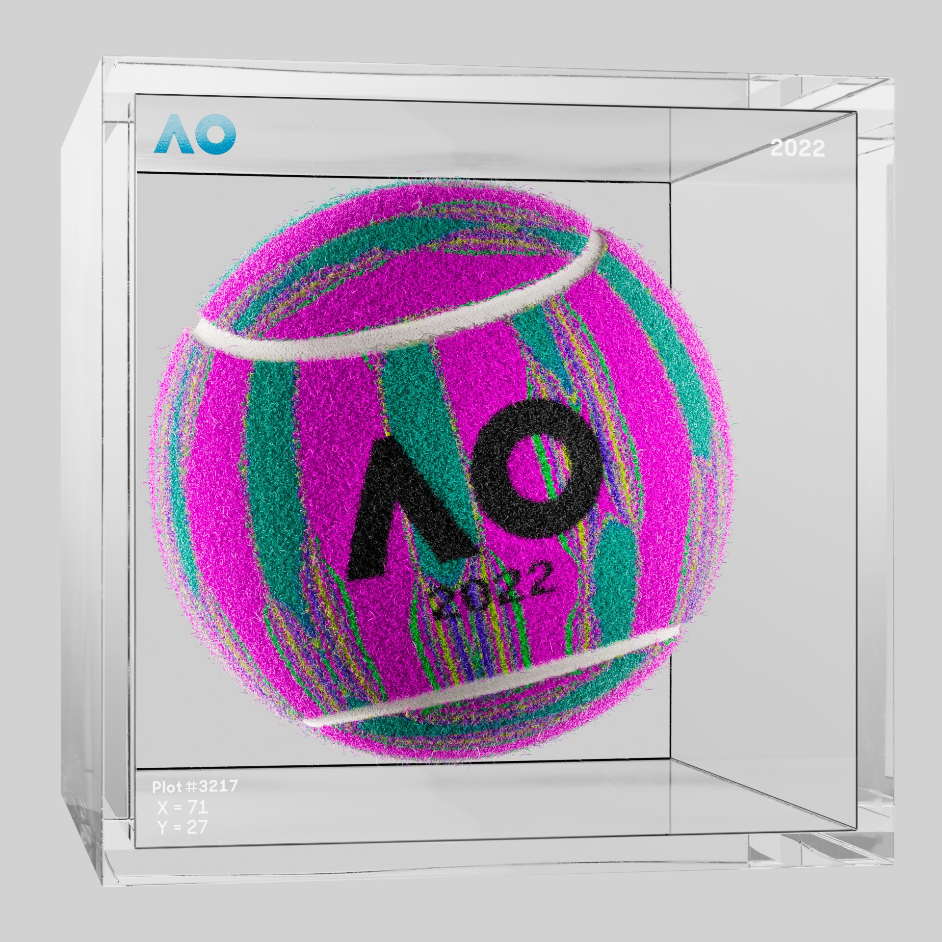 The Australian Open - The Australian Open Art Ball - AO Art Ball #5715 - NFT # 5715