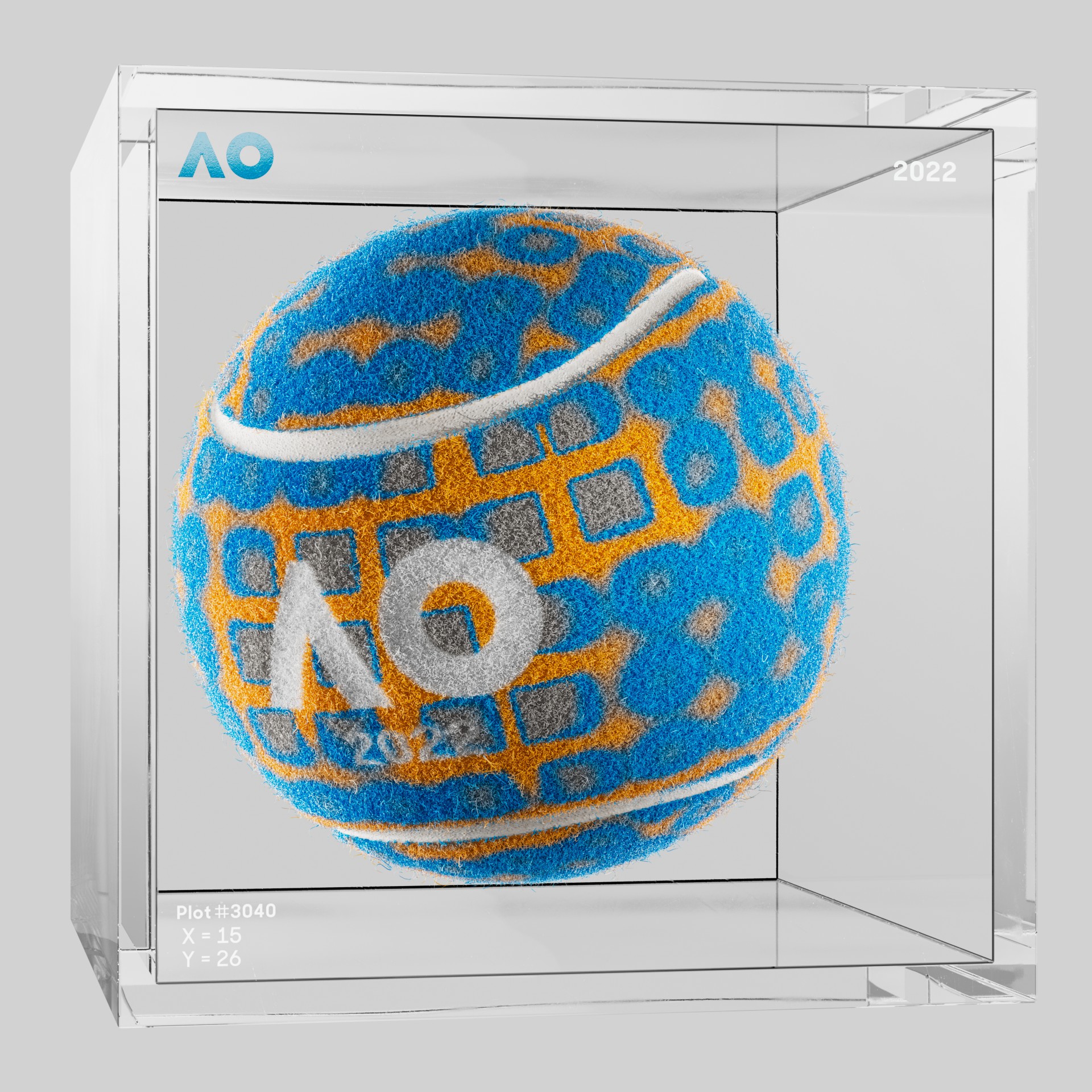 The Australian Open - The Australian Open Art Ball - AO Art Ball #5716 - NFT # 5716