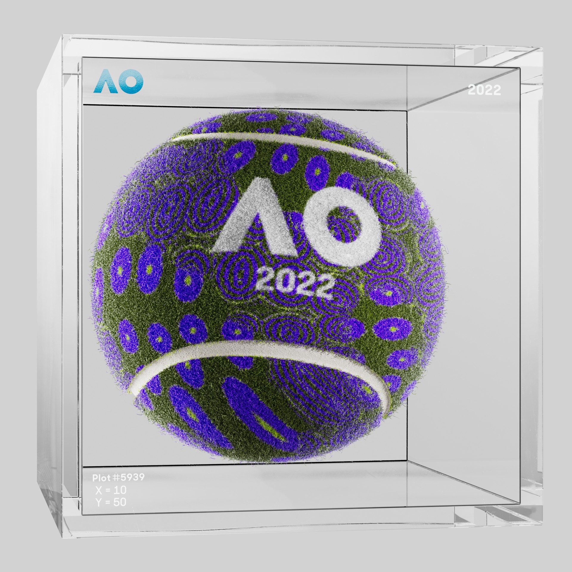 The Australian Open - The Australian Open Art Ball - AO Art Ball #5717 - NFT # 5717