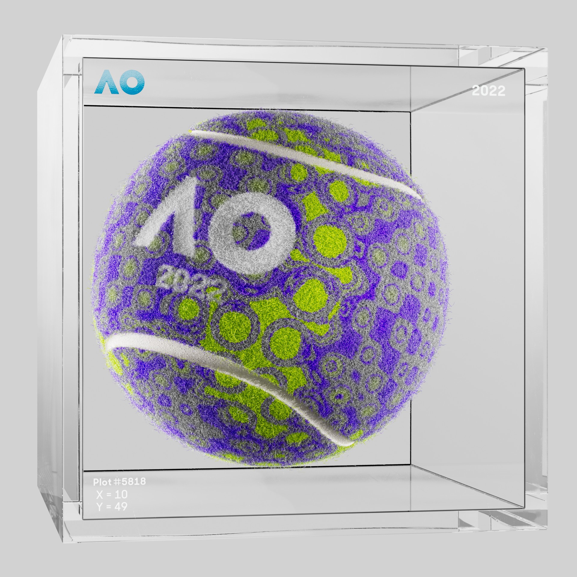 The Australian Open - The Australian Open Art Ball - AO Art Ball #5718 - NFT # 5718